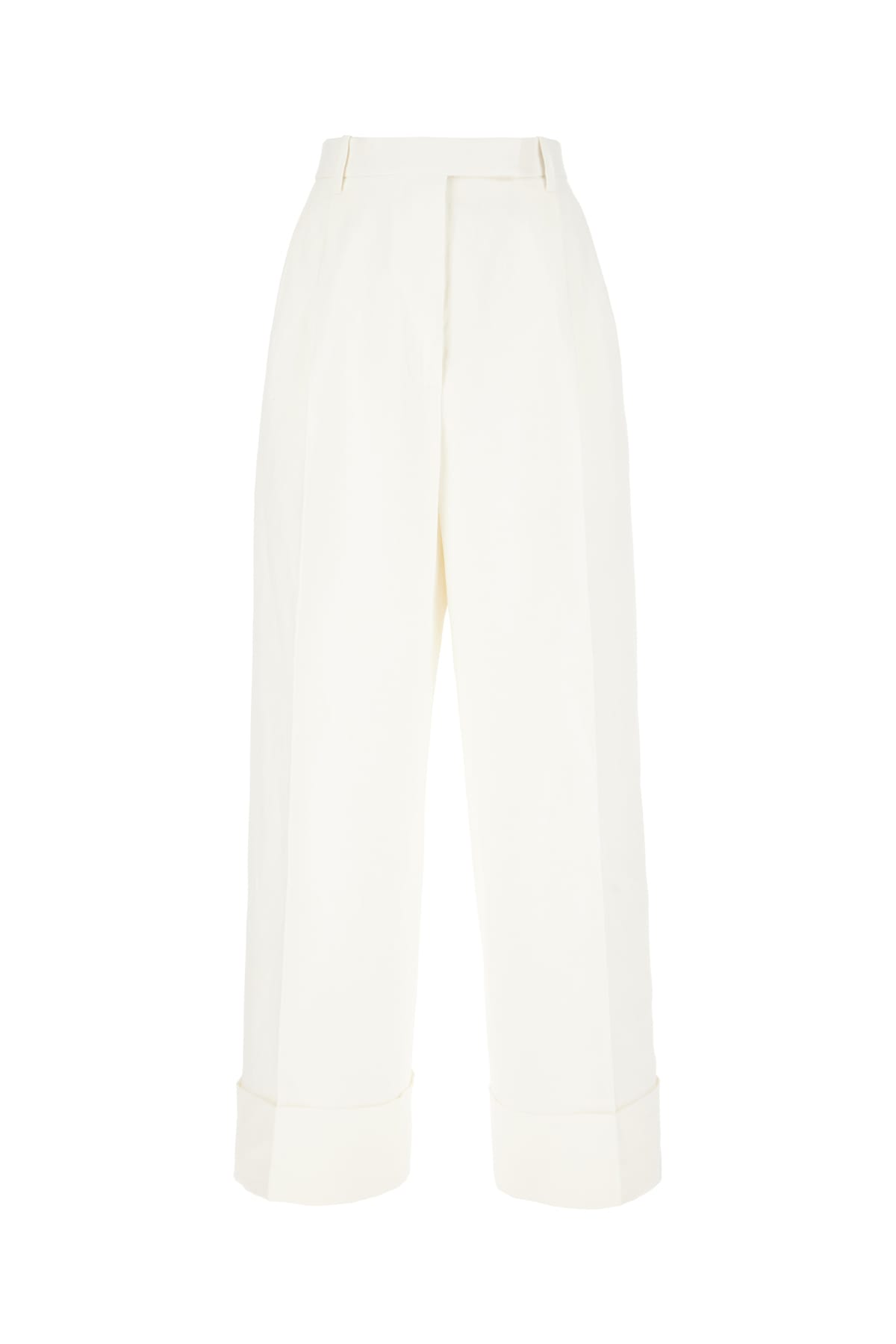 Thom Browne Ivory Cotton Blend Pants