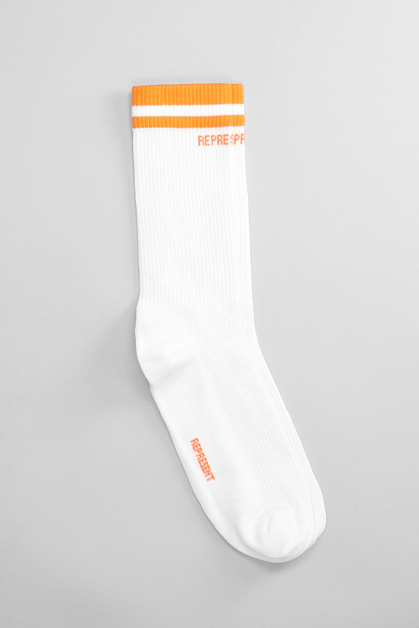 REPRESENT Socks In White Cotton