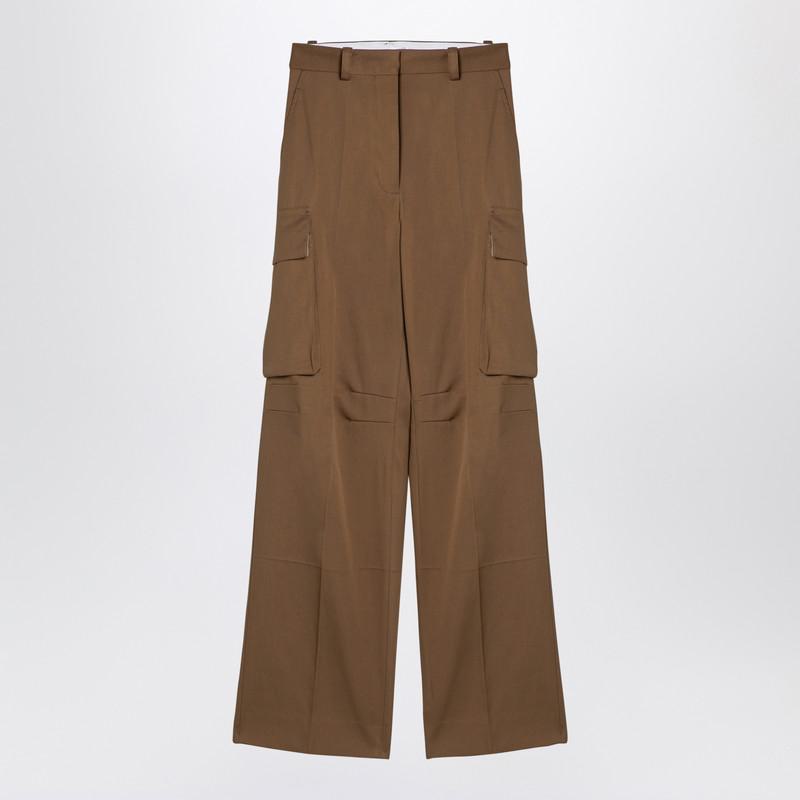 Victoria Beckham Tobacco-Coloured Cargo Trousers