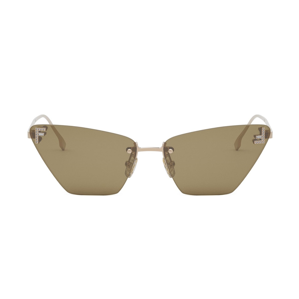 Fendi Eyewear Fendi Fe4160us Fendi First Crystal 28e Oro Rosa Sunglasses