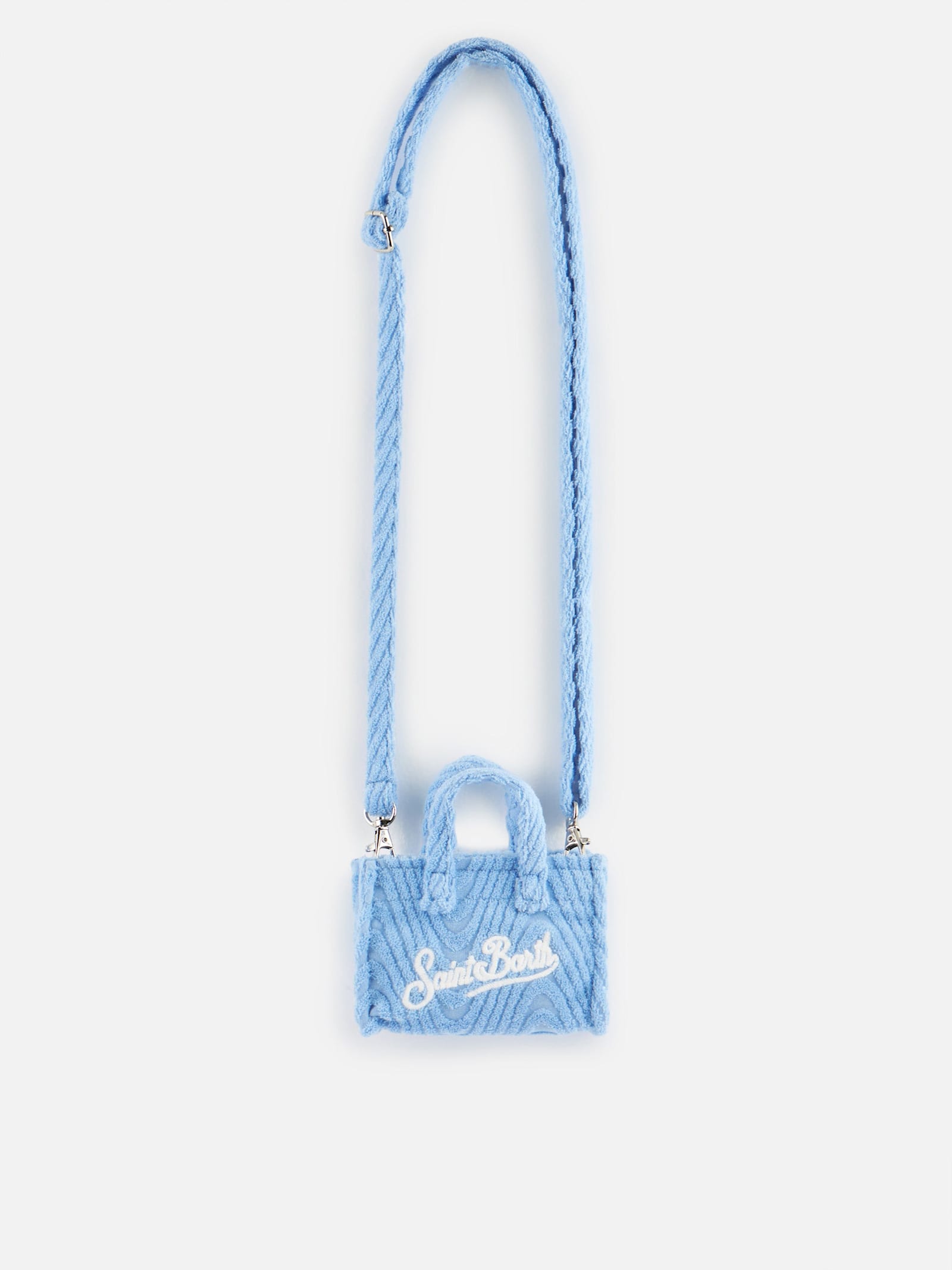 MC2 Saint Barth Light Blue Terry Embossed Key Holder