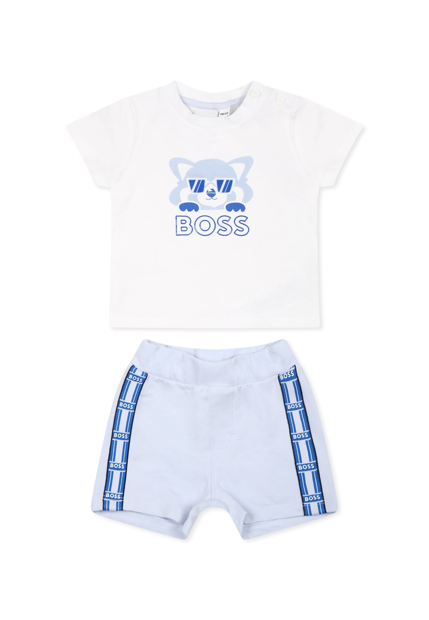 Hugo Boss Multicolor Suit For Baby Boy With Panda