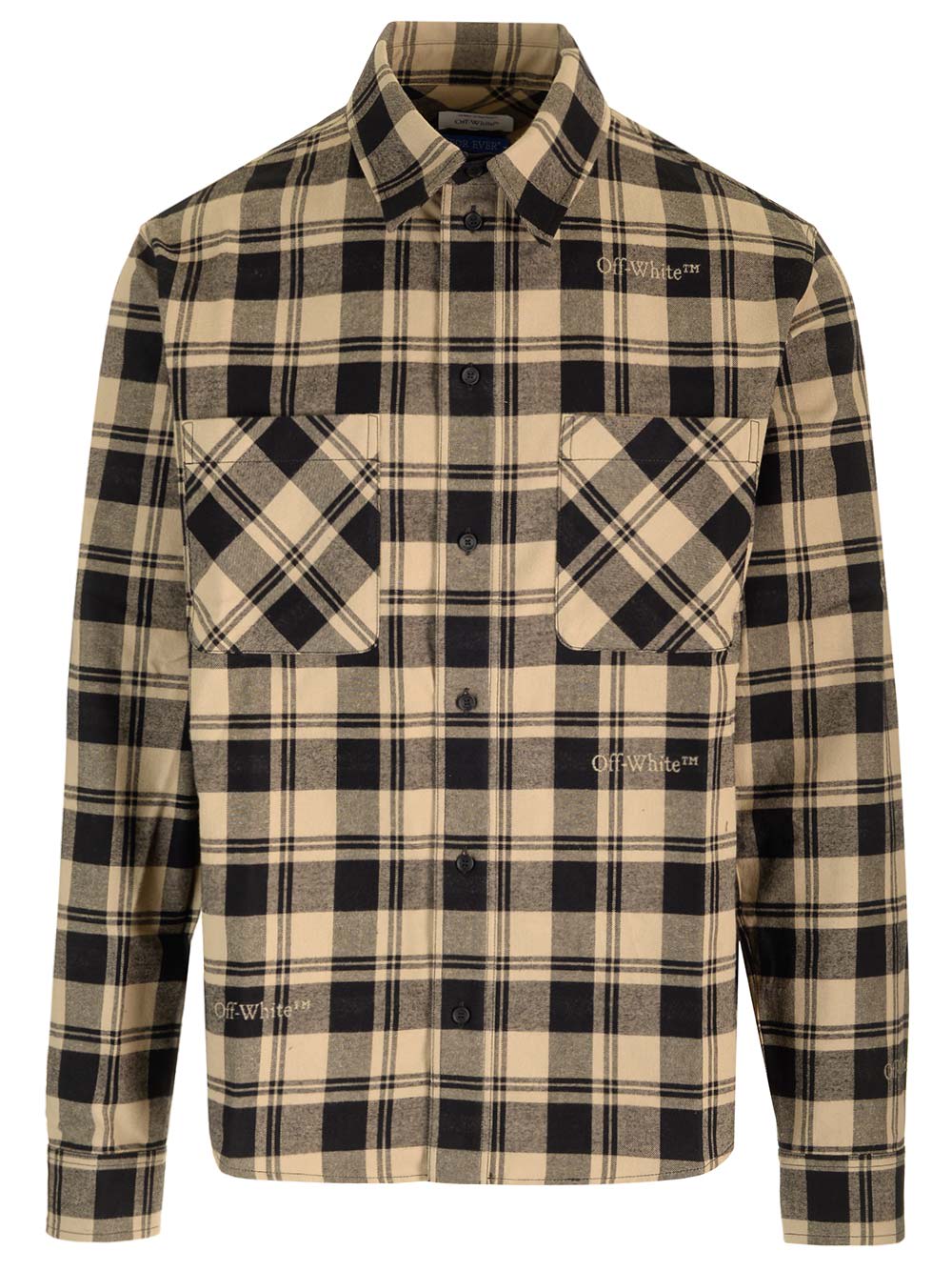Off-White Check Flannel Shirt