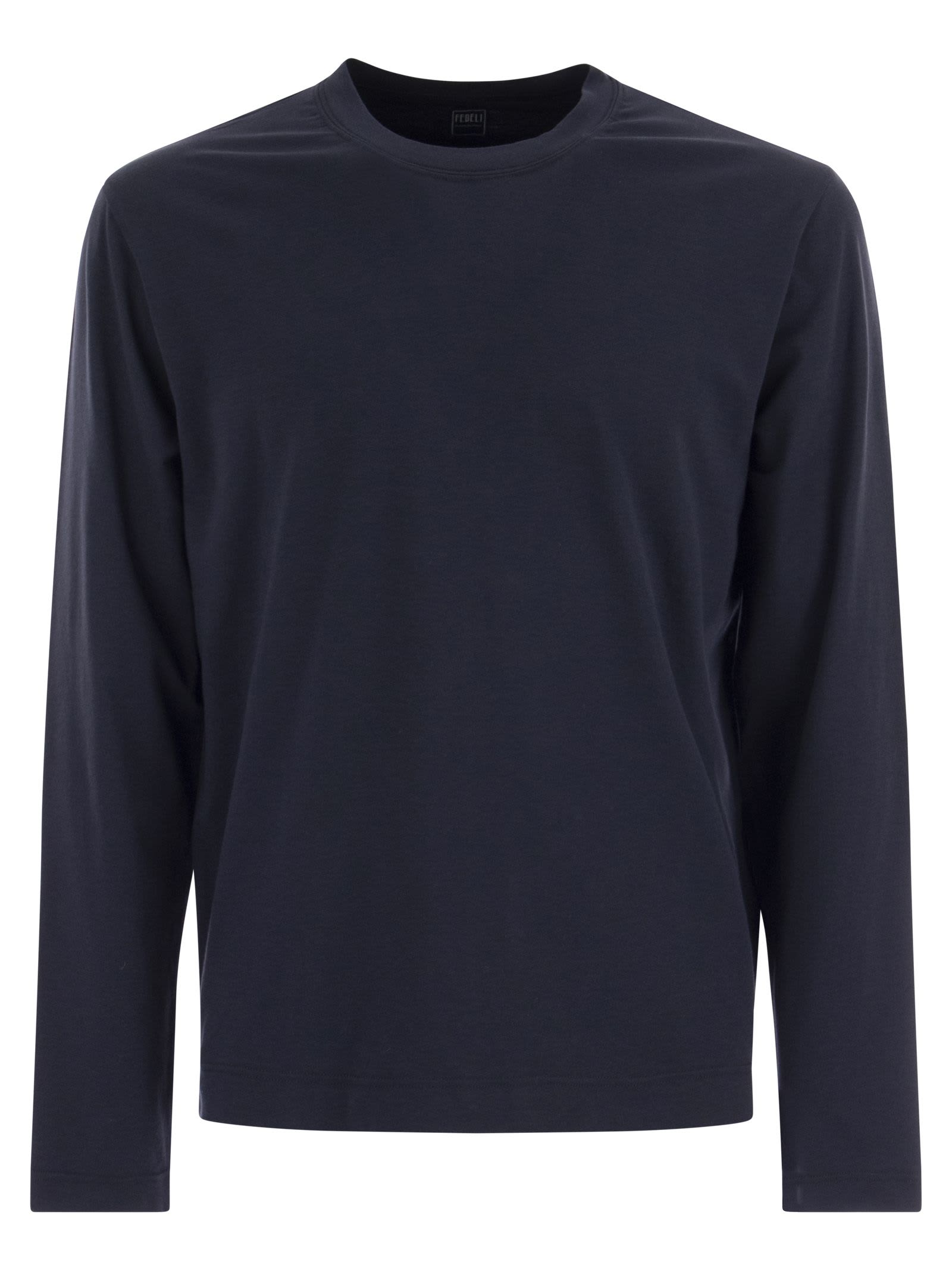 Fedeli Extreme - Crew-neck T-shirt With Long Sleeves