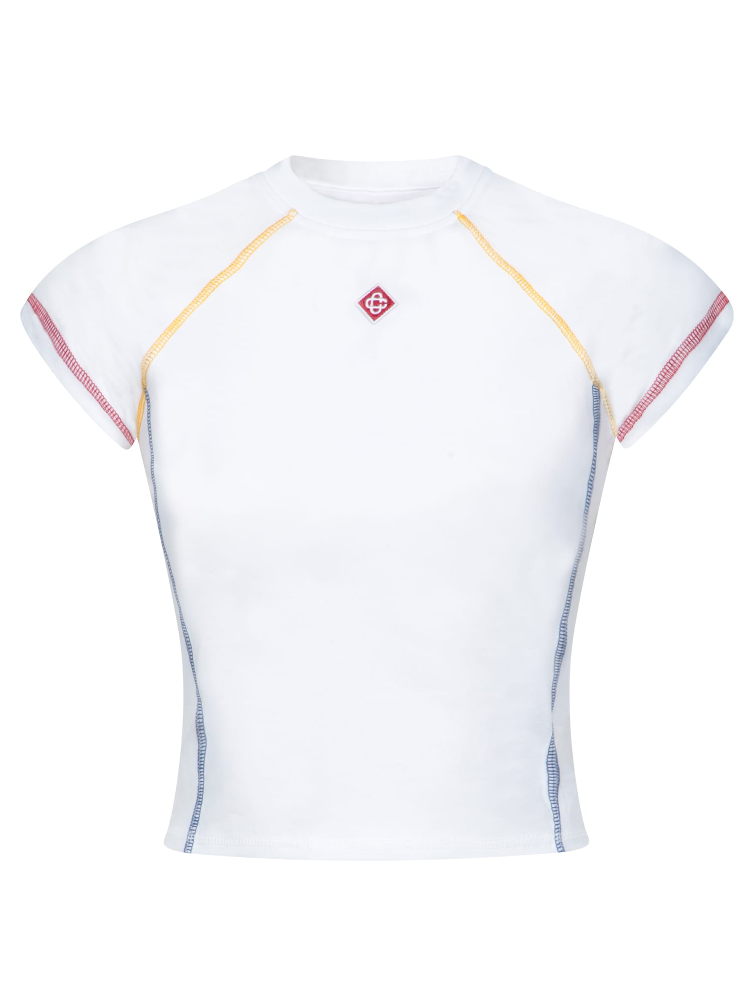 Casablanca White Logo Raglan T-shirt
