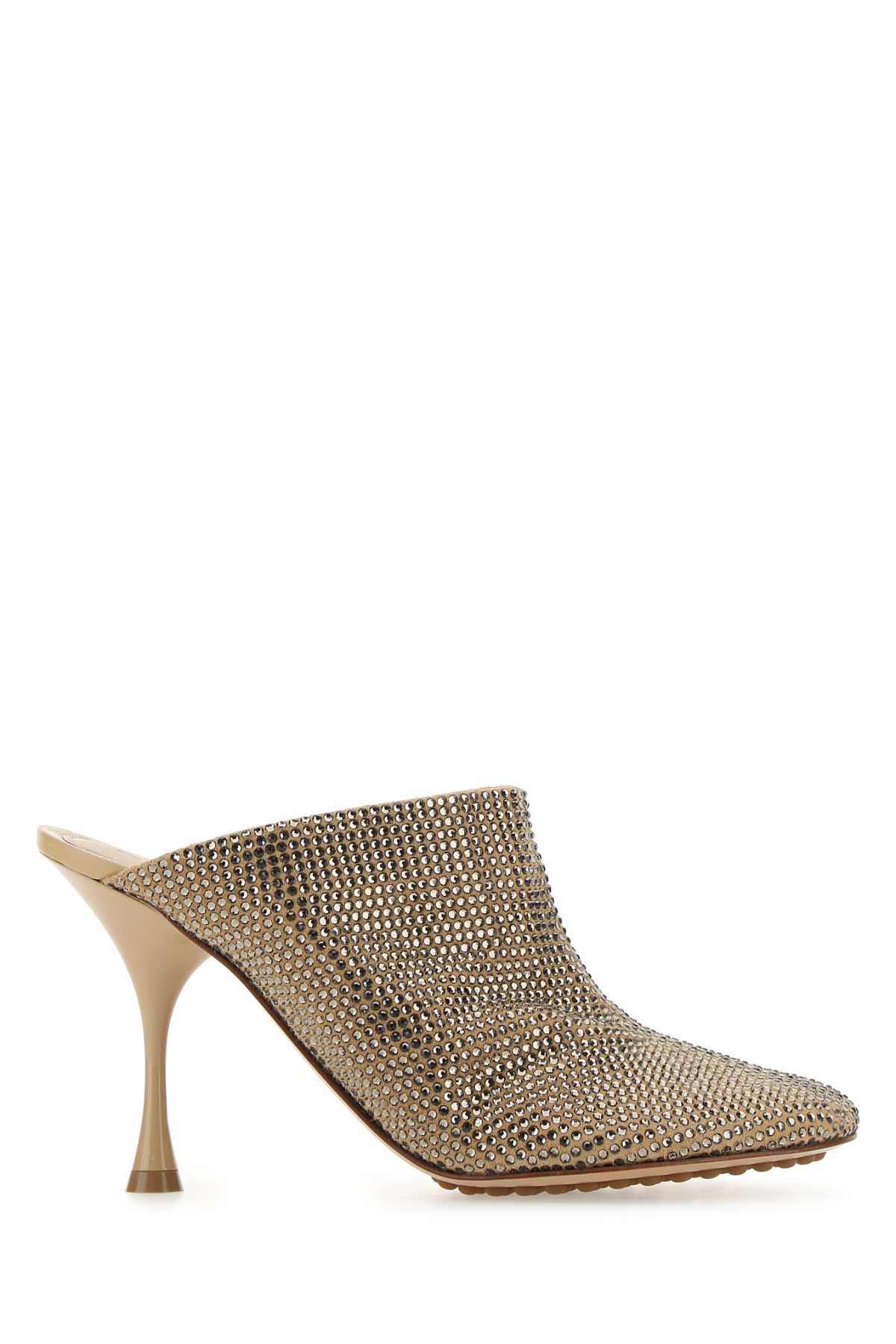 Bottega Veneta 缀饰麂皮闪粉圆点袜式穆勒鞋