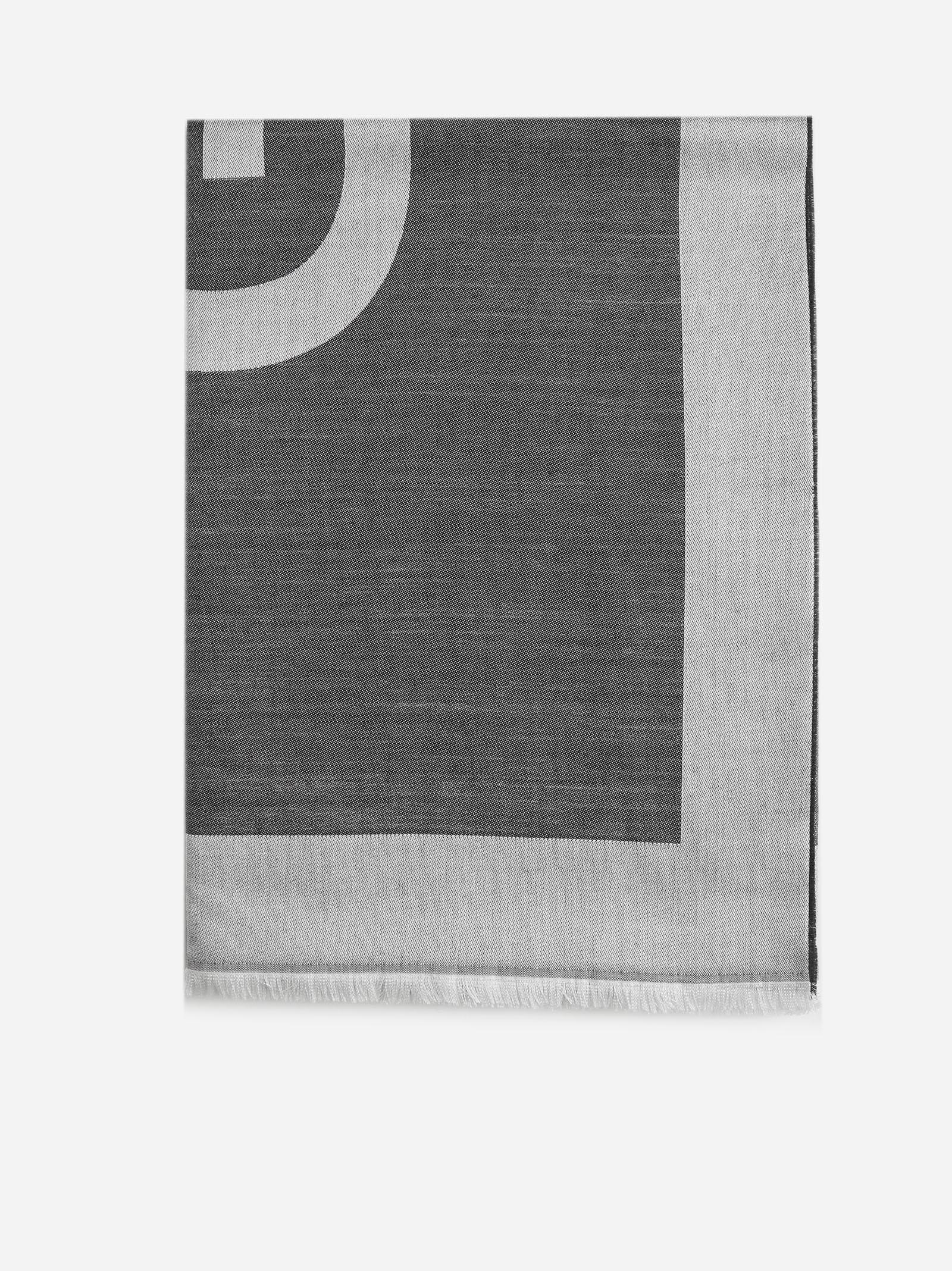 Givenchy Logo Silk And Wool Scarf