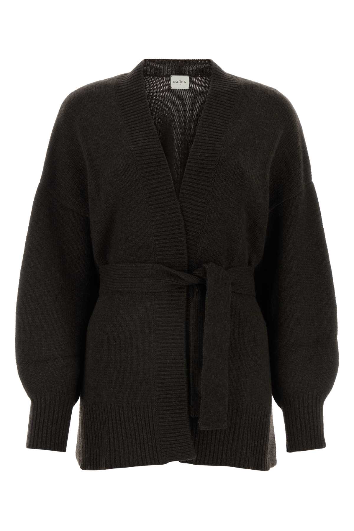 Le Kasha Dark Brown Cashmere Cardigan