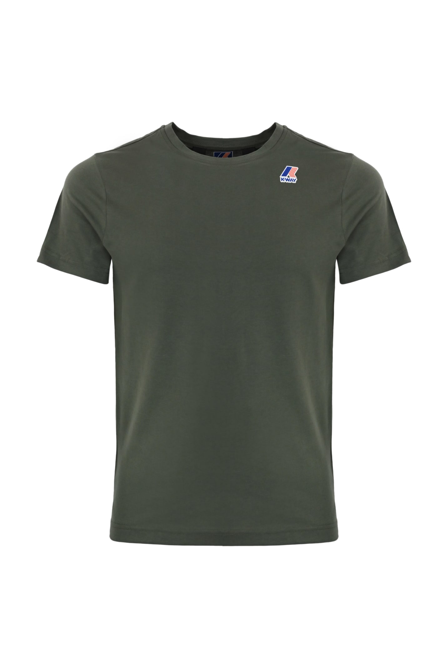 K-Way Cotton T-shirt With Logo