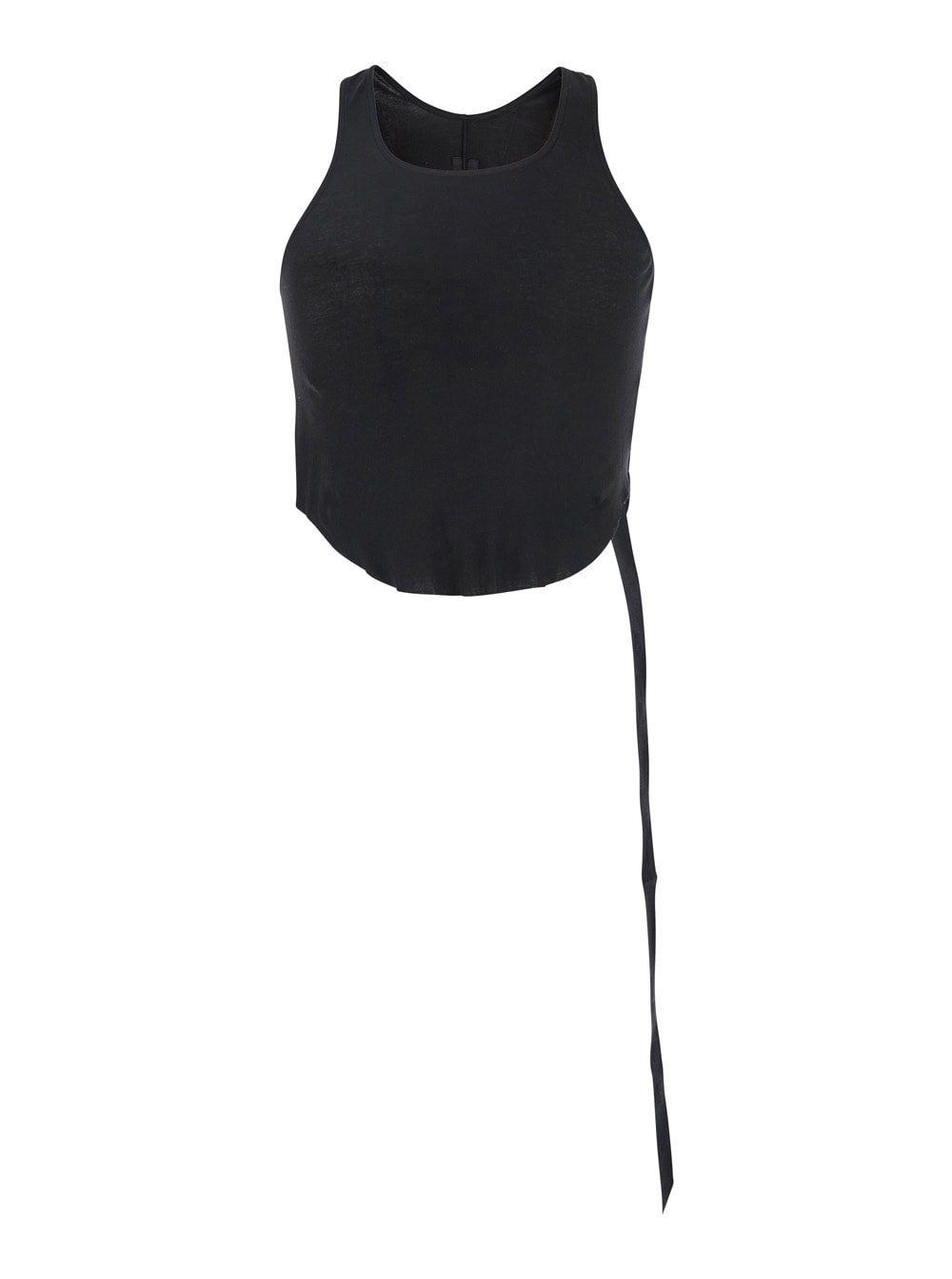 DRKSHDW Black Racerback Top With Oversize Band In Cotton Man