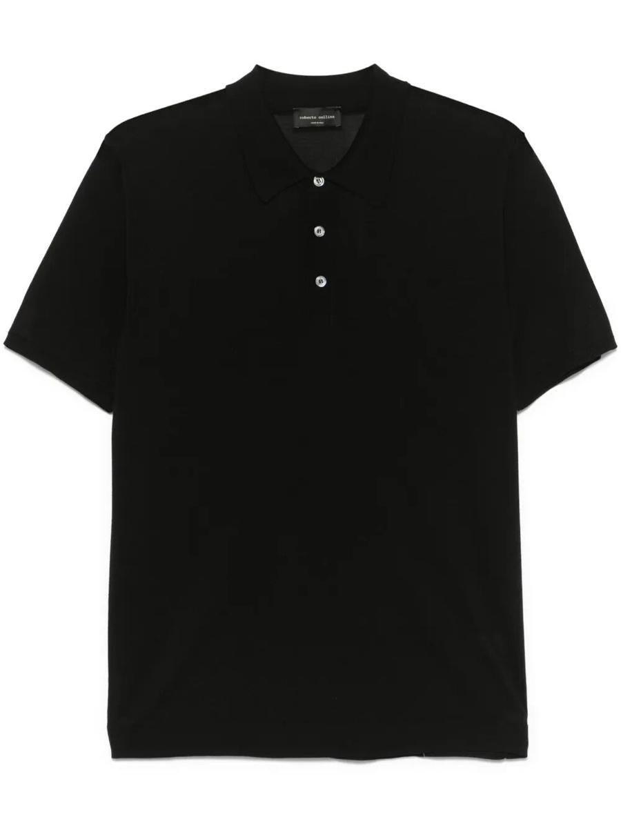 Roberto Collina 真丝轻薄Polo衫