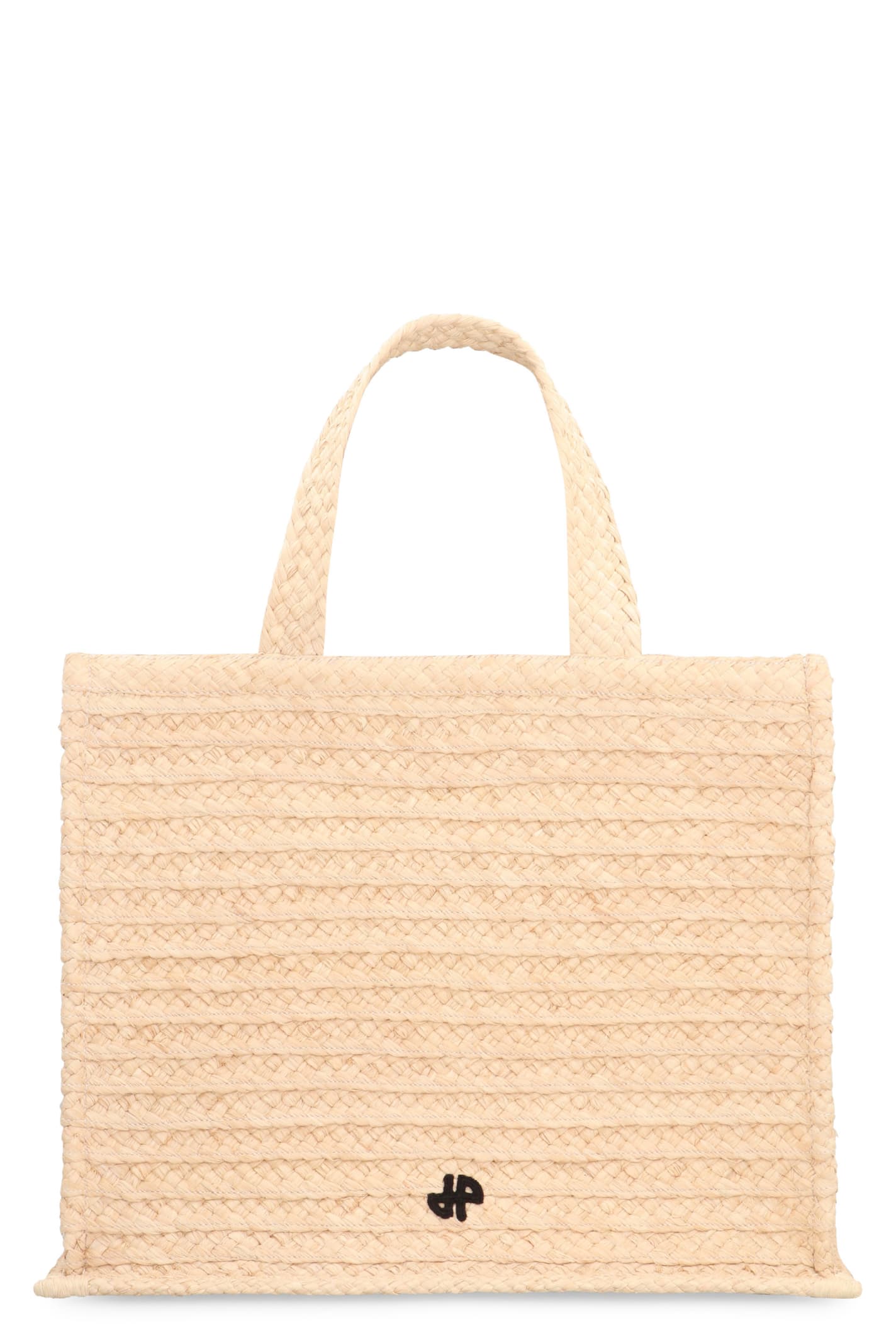 Patou Jp Raffia Tote Bag