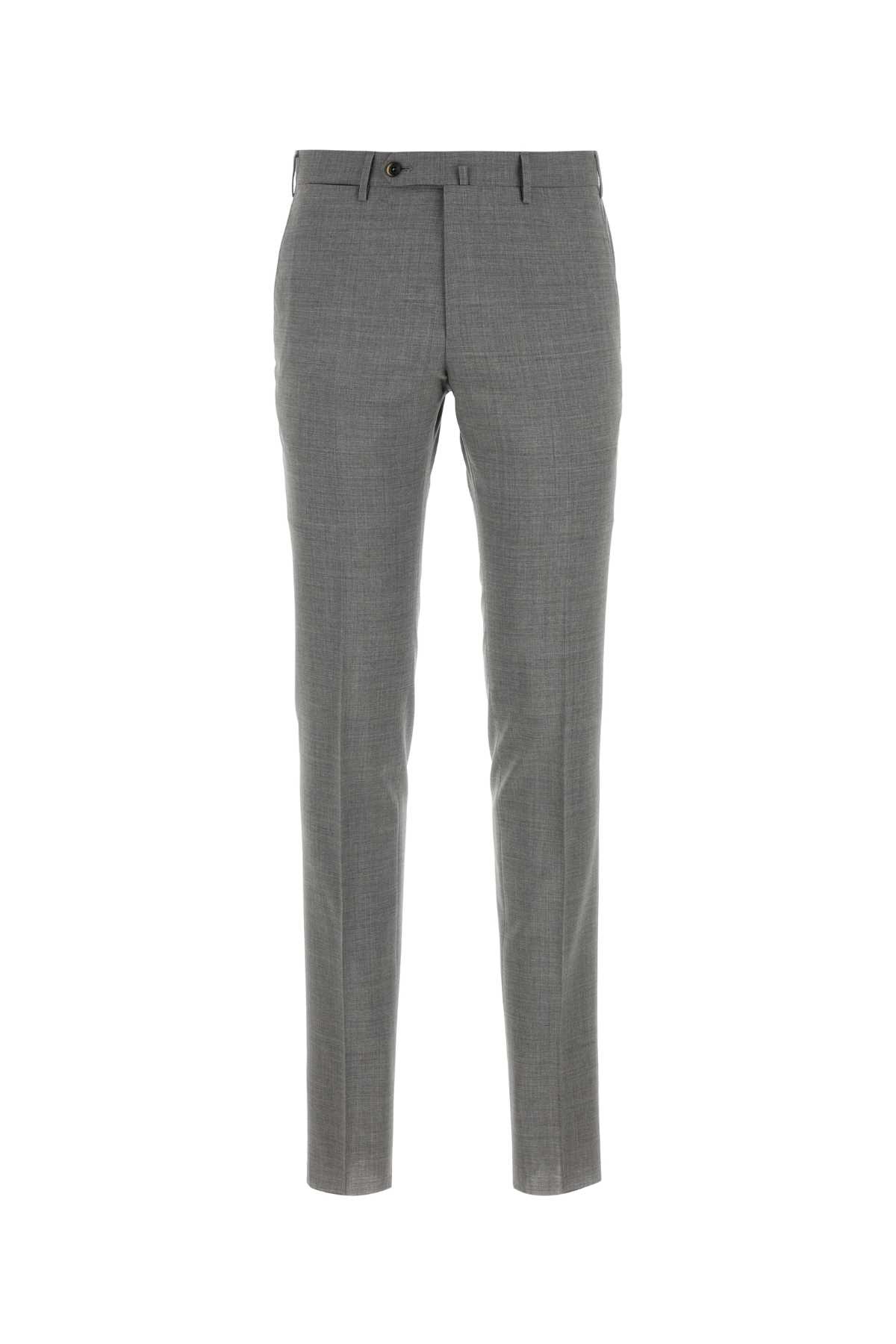 PT Torino Grey Stretch Wool Pant