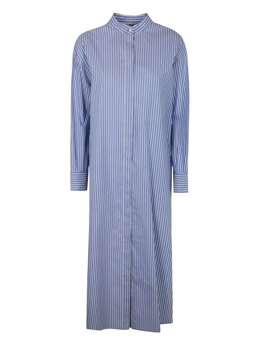 'S Max Mara Celeste Poplin Stripes Print Dress Clothing