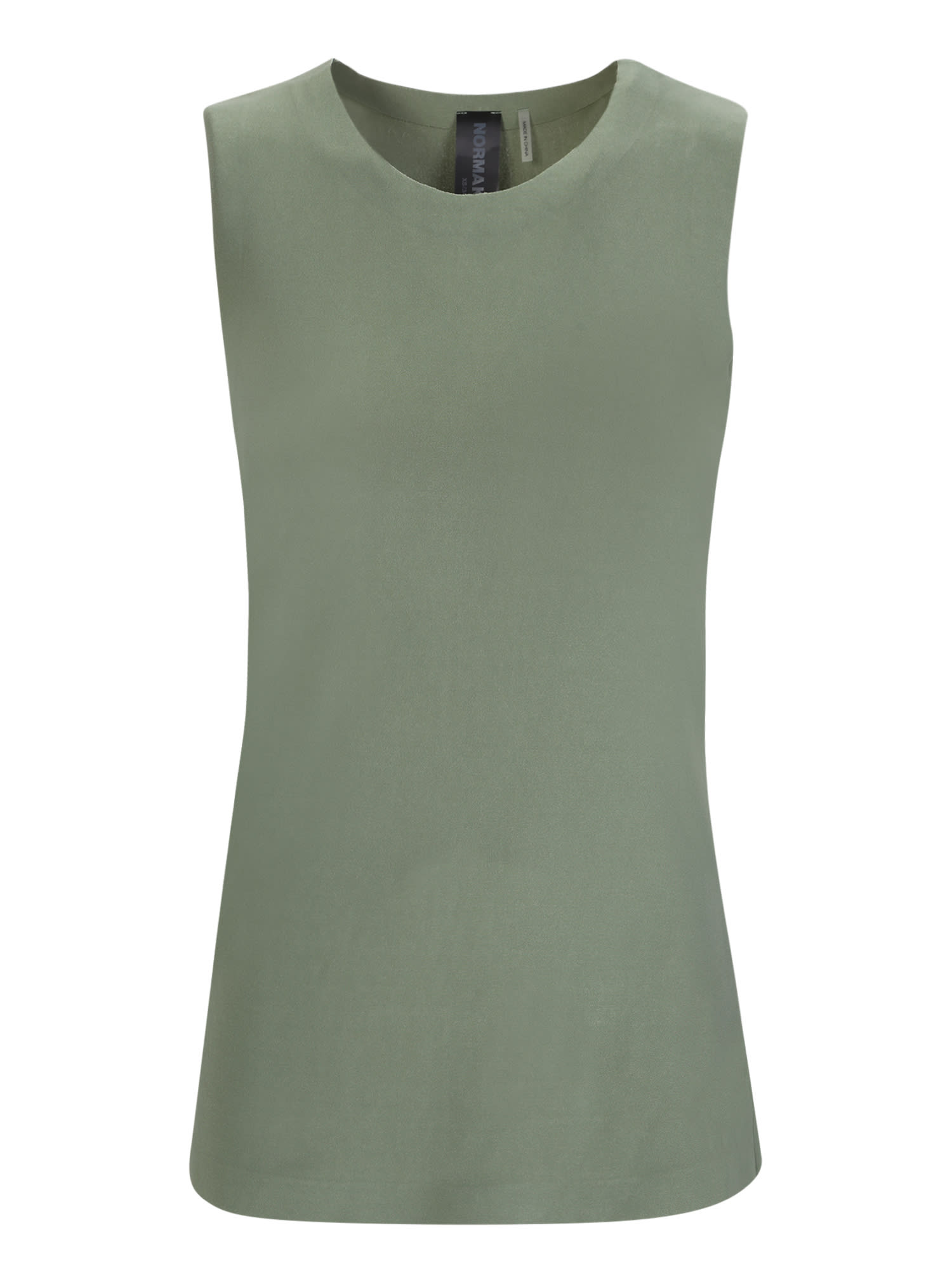 Norma Kamali Sleeveless Green Top