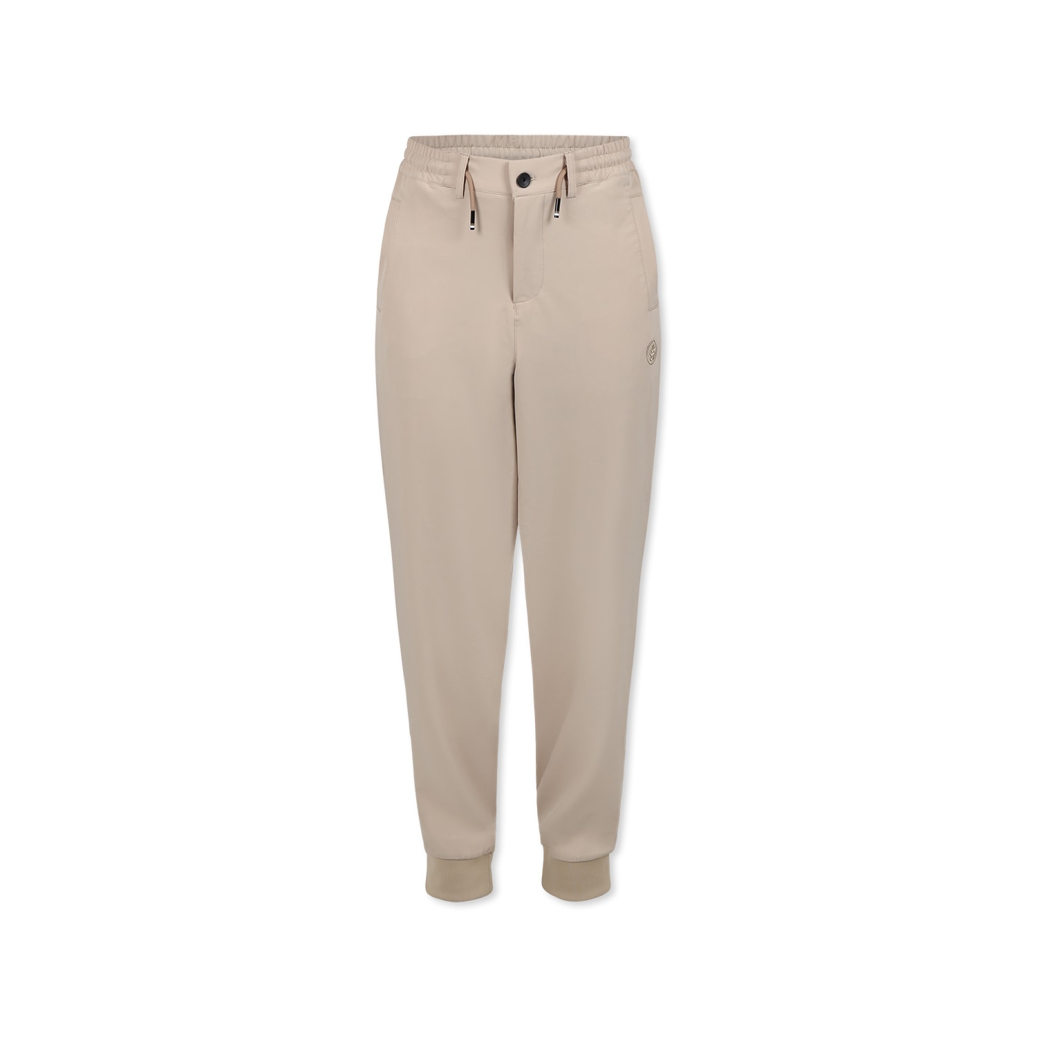 Hugo Boss Beige Trousers For Boy With Logo