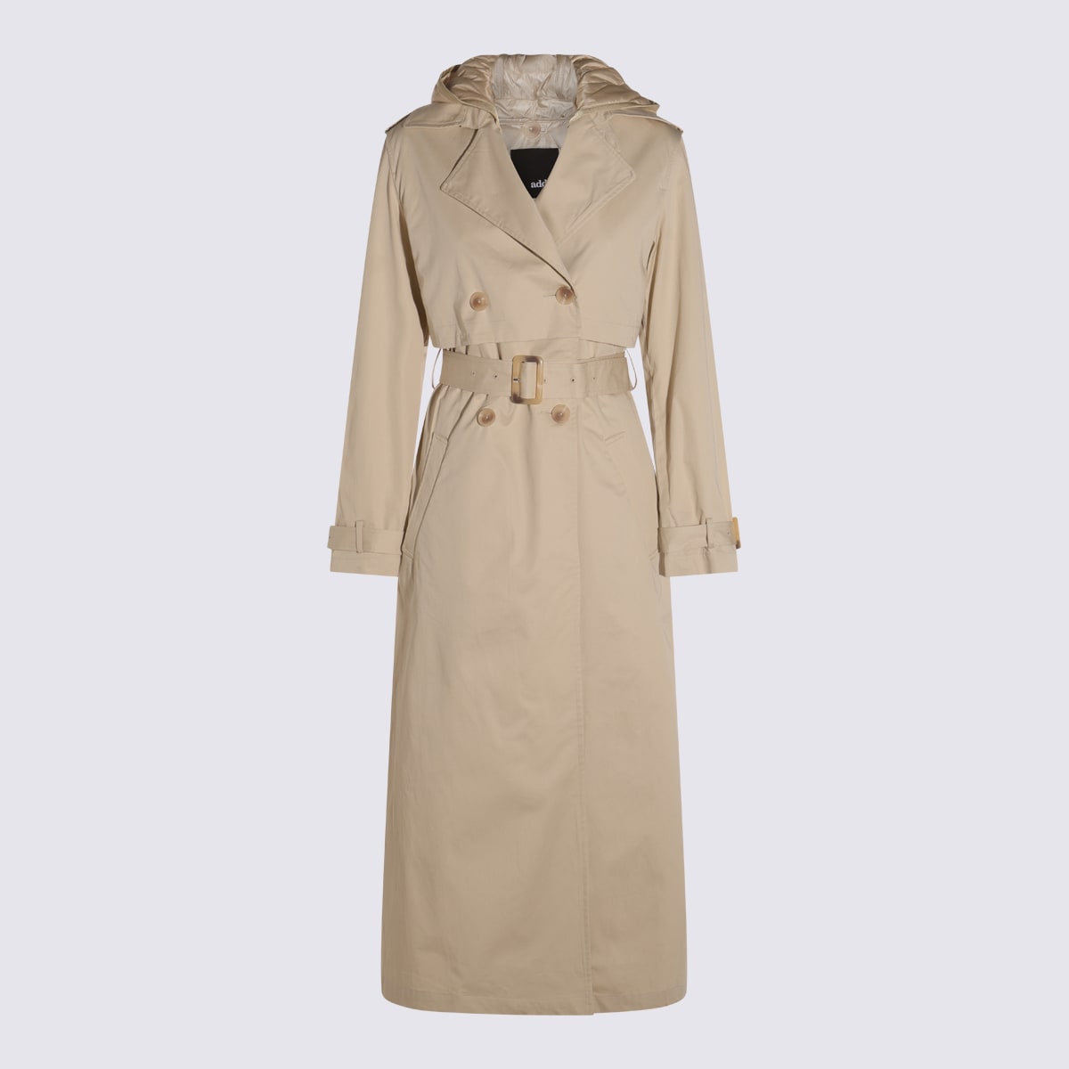 Add Beige Cotton Trench Coat