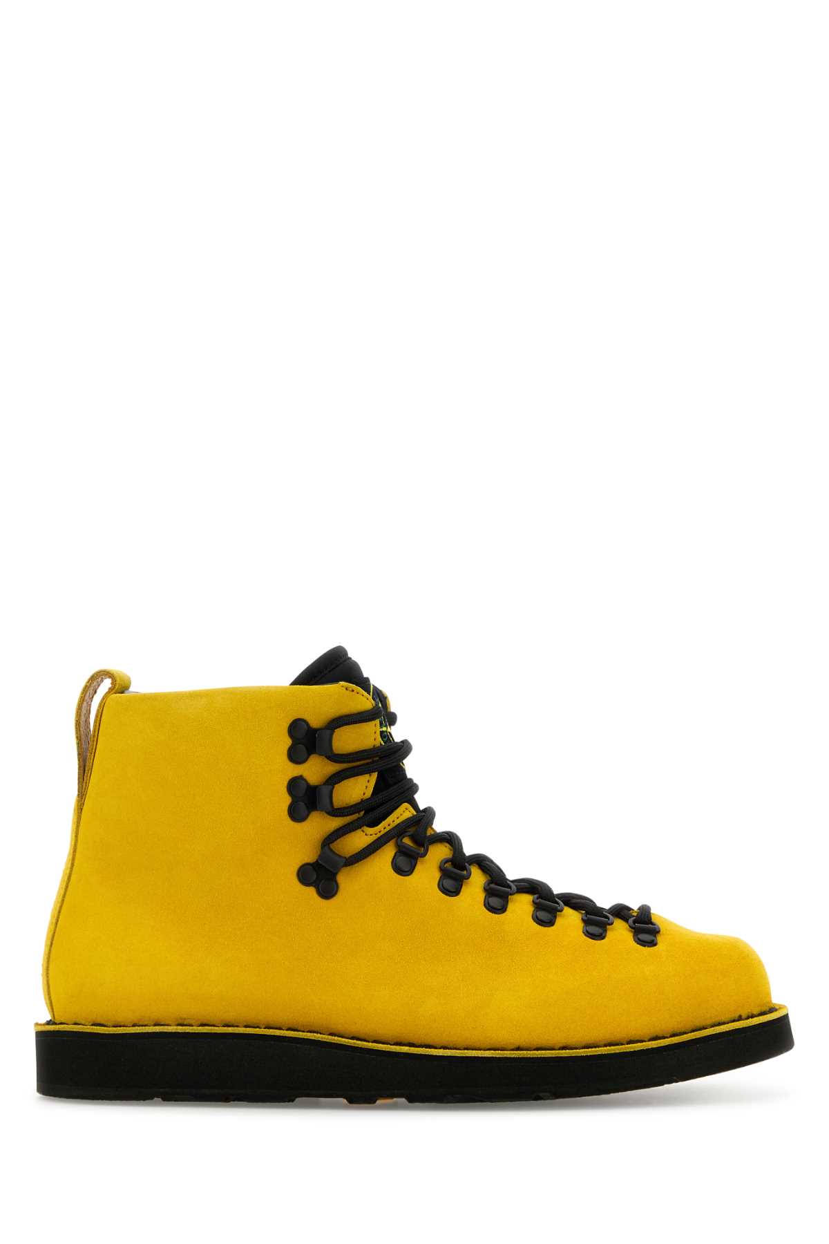 Stone Island Yellow Leather S0204 Nabuk Sneakers