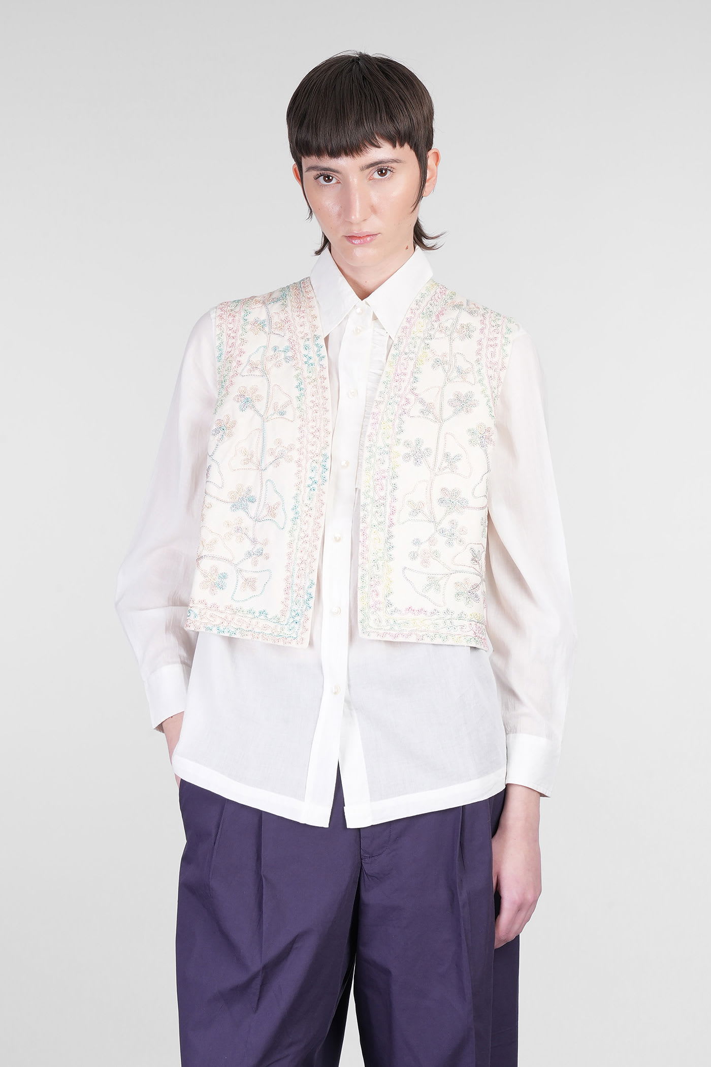 Antik Batik Alex马甲 米色棉质