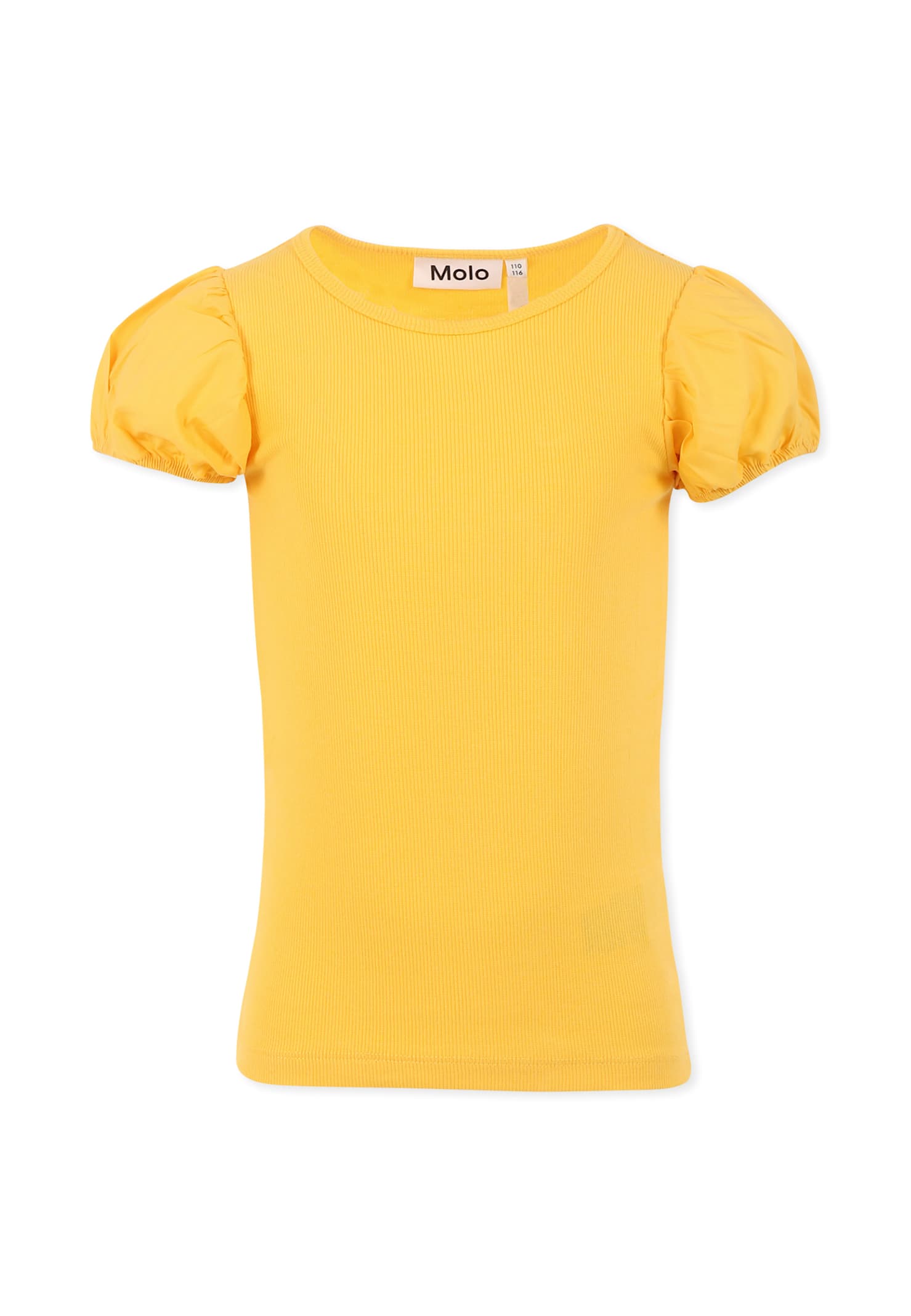 Molo Yellow T-shirt For Girl