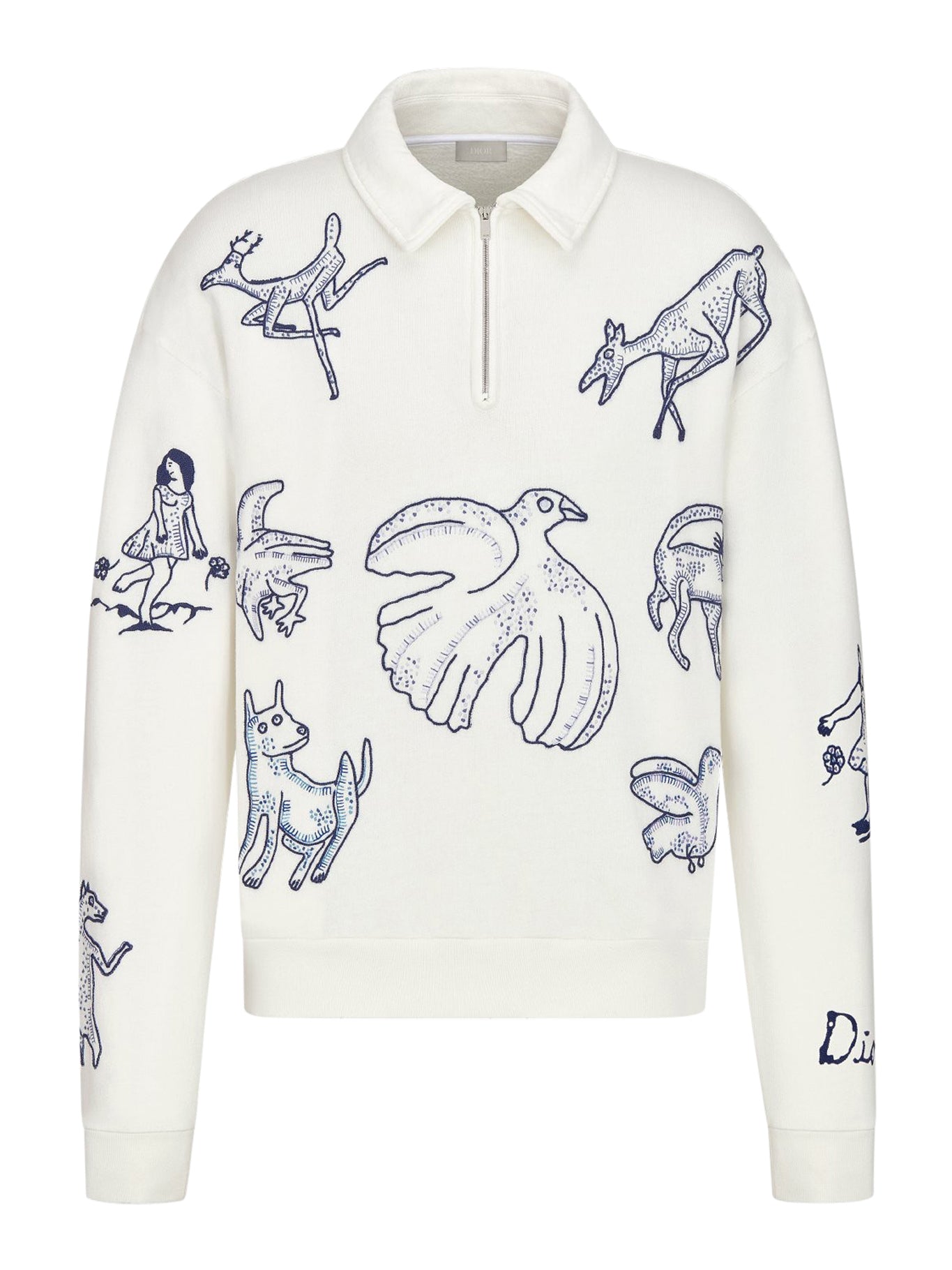 Christian Dior 男士领口拉链卫衣