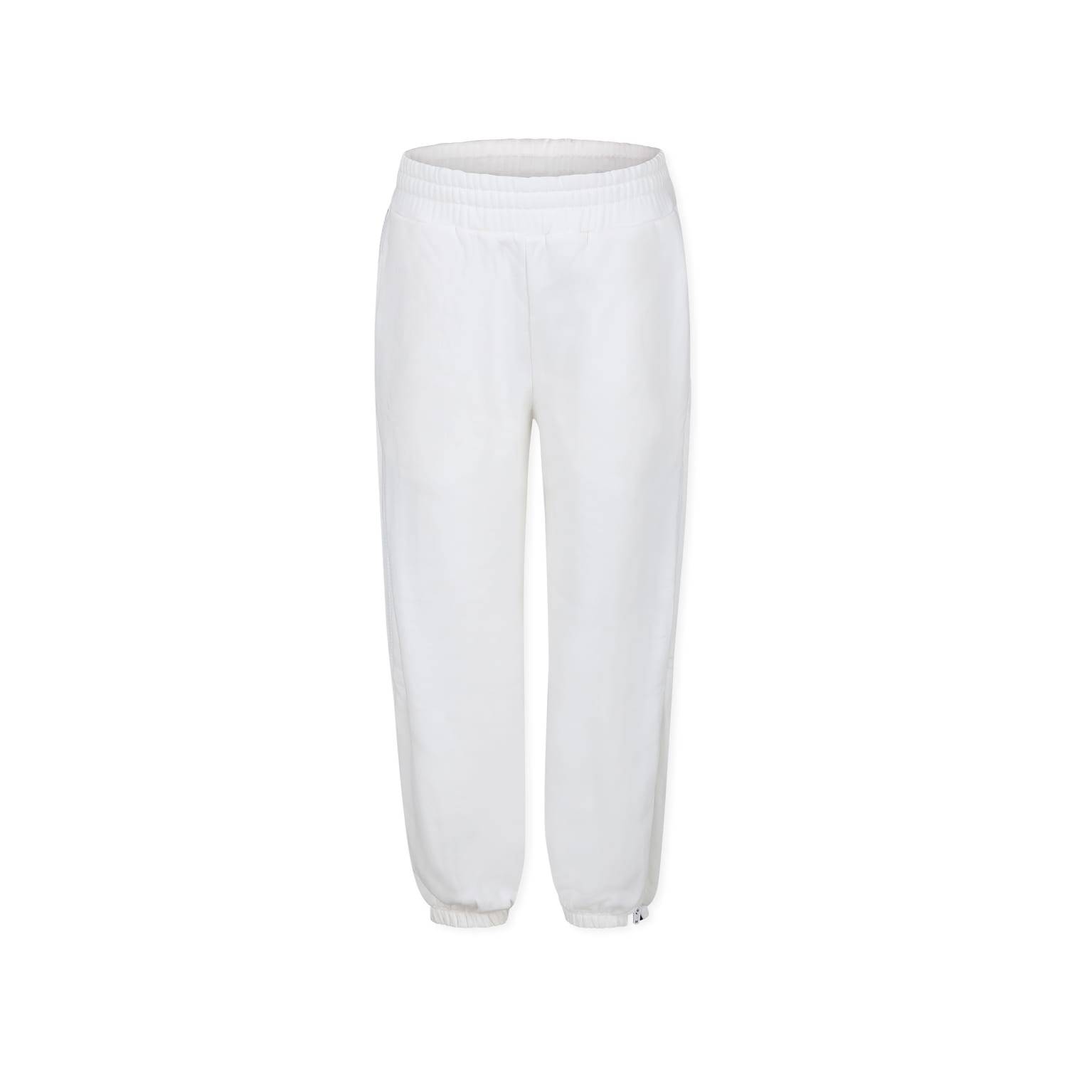 Stella McCartney Kids White Trousers For Girl With Logo