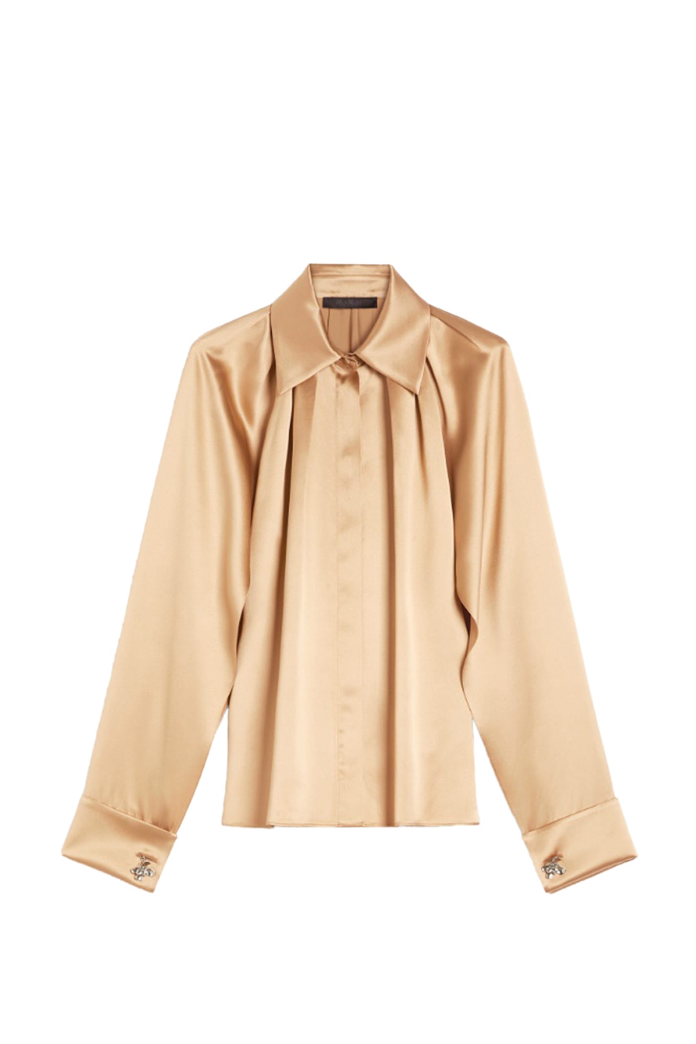 Max Mara Pianoforte Salice Beige Silk Shirt