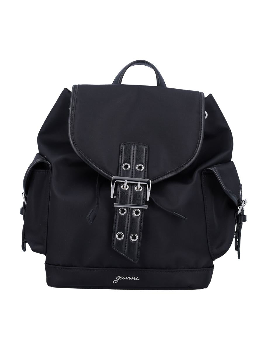 Ganni Small Bucky Nylon Backpack