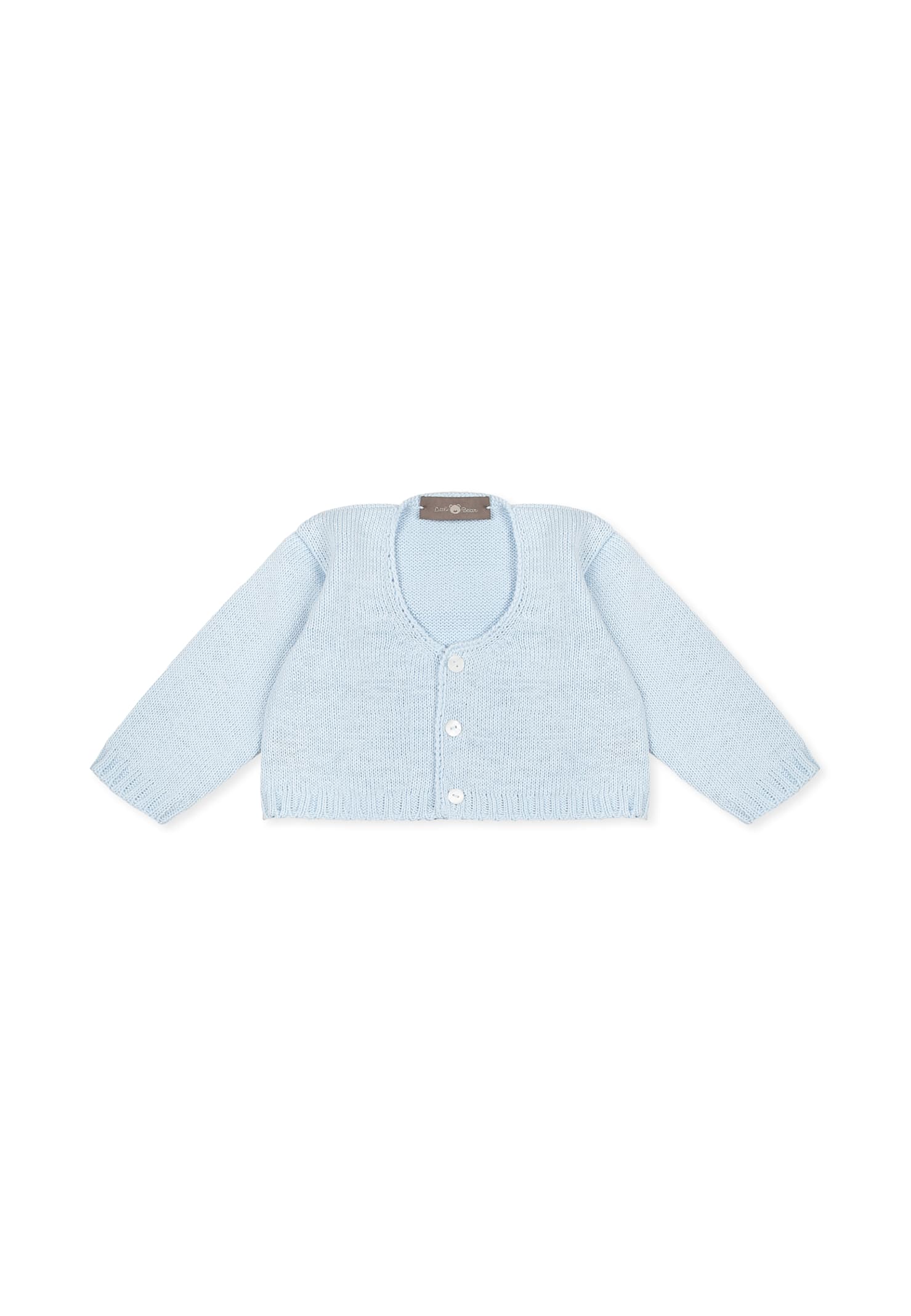 Little Bear Light Blue Cardigan For Baby Boy