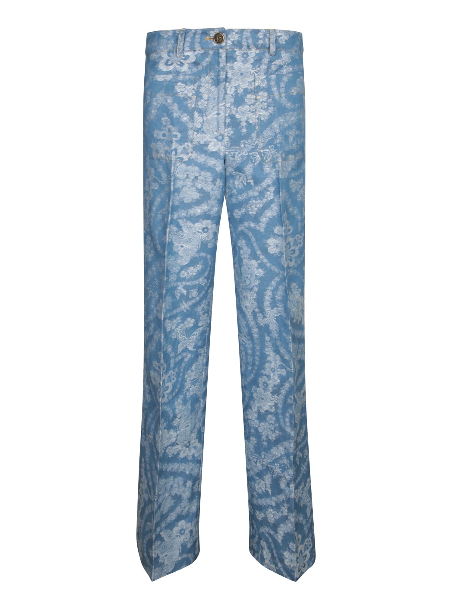 Etro Blue Paisley Jeans