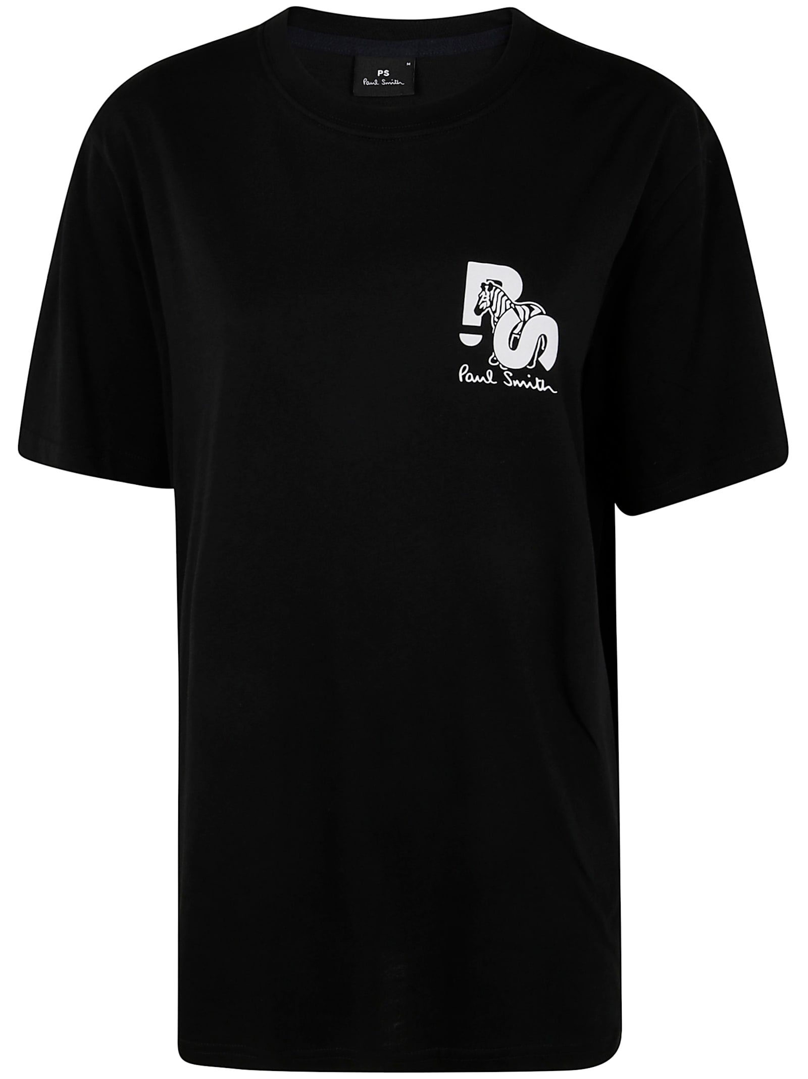 PS by Paul Smith Mens Regular Fit Short Sleeves T-shirt Ps Zebra