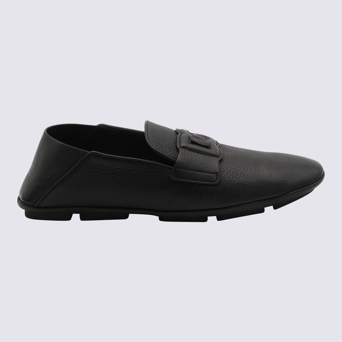 Dolce & Gabbana Black Leather Loafers