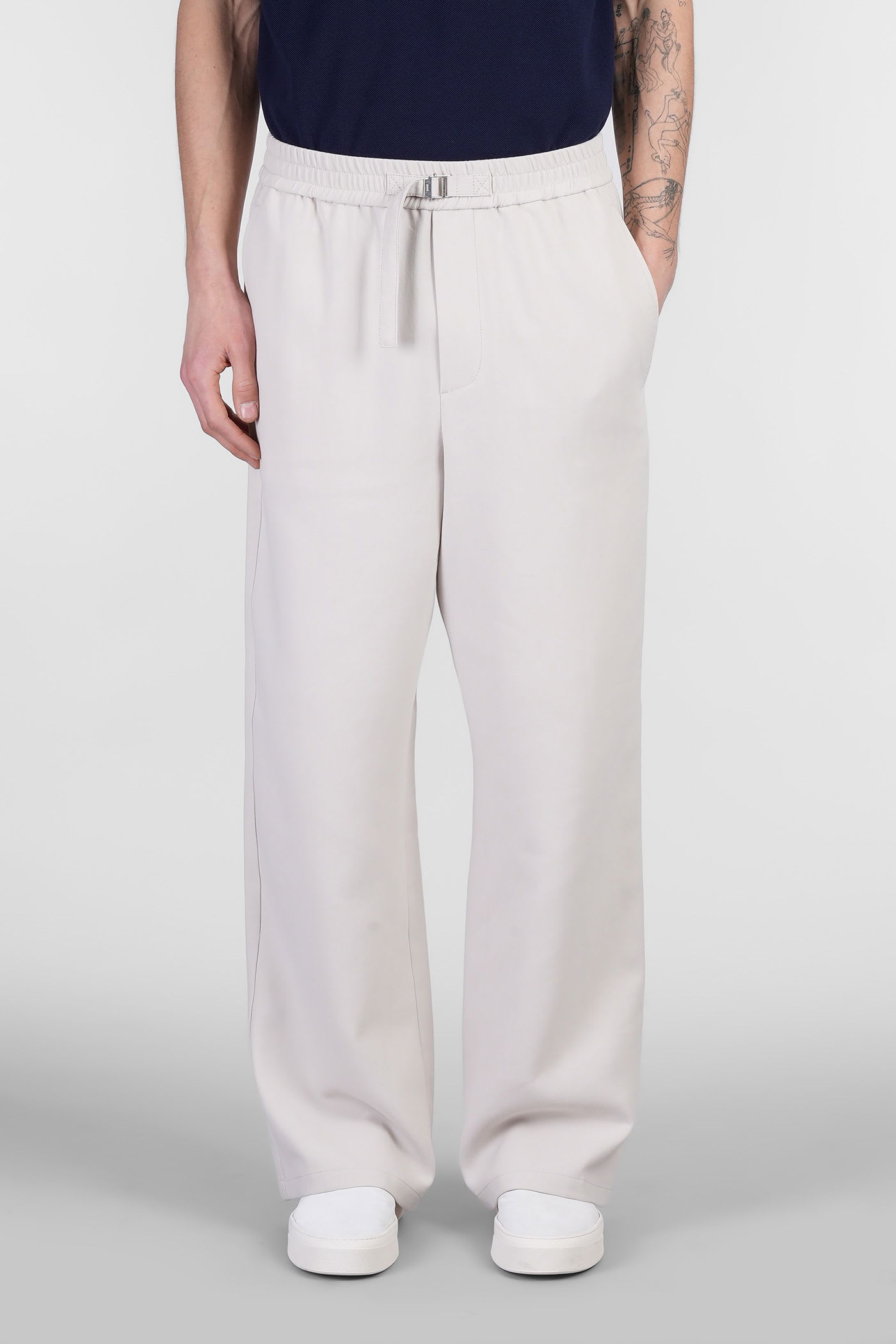 Ami Alexandre Mattiussi Pants In Grey Cotton