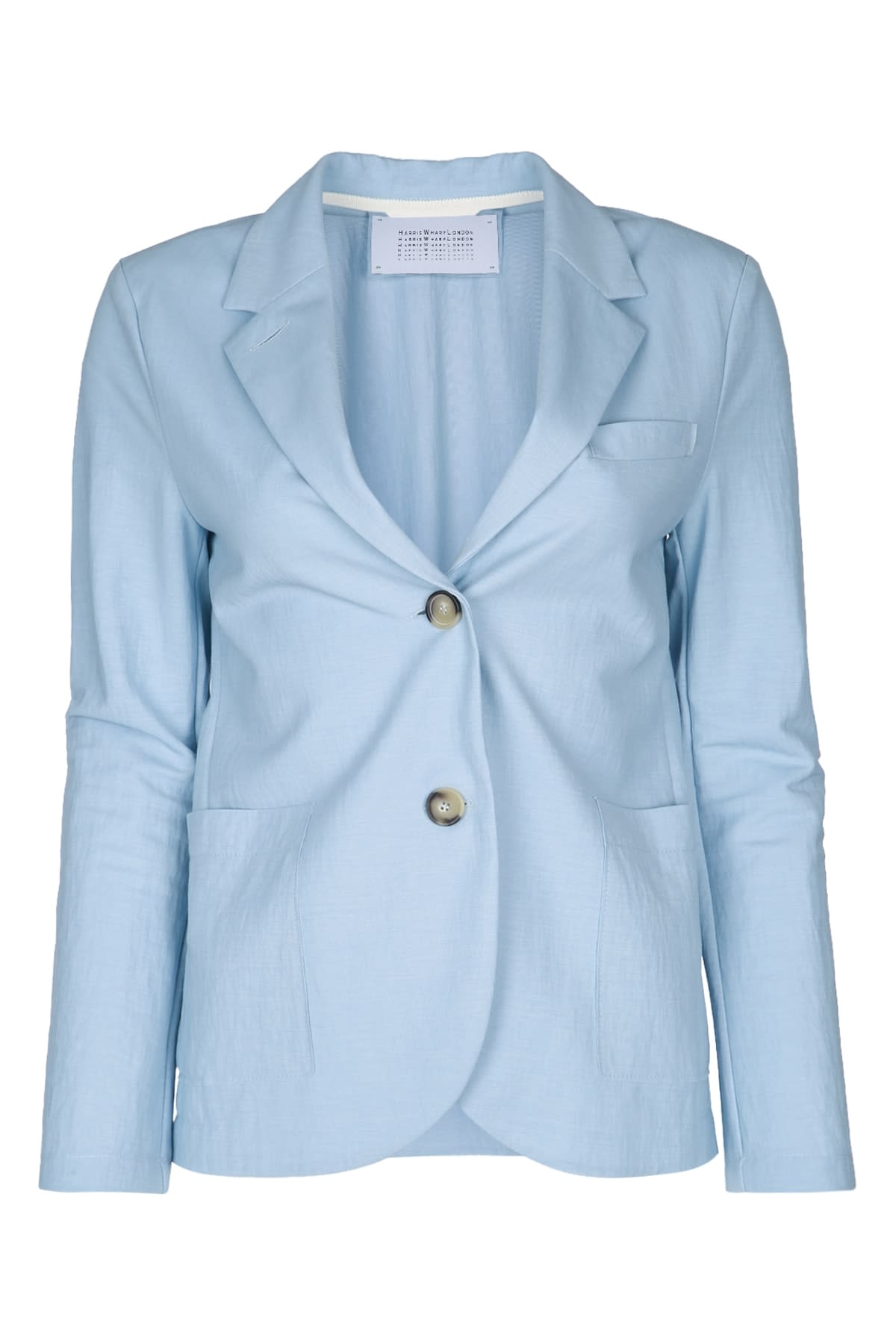 Harris Wharf London Women Stand Up Collar Blazer Rayon