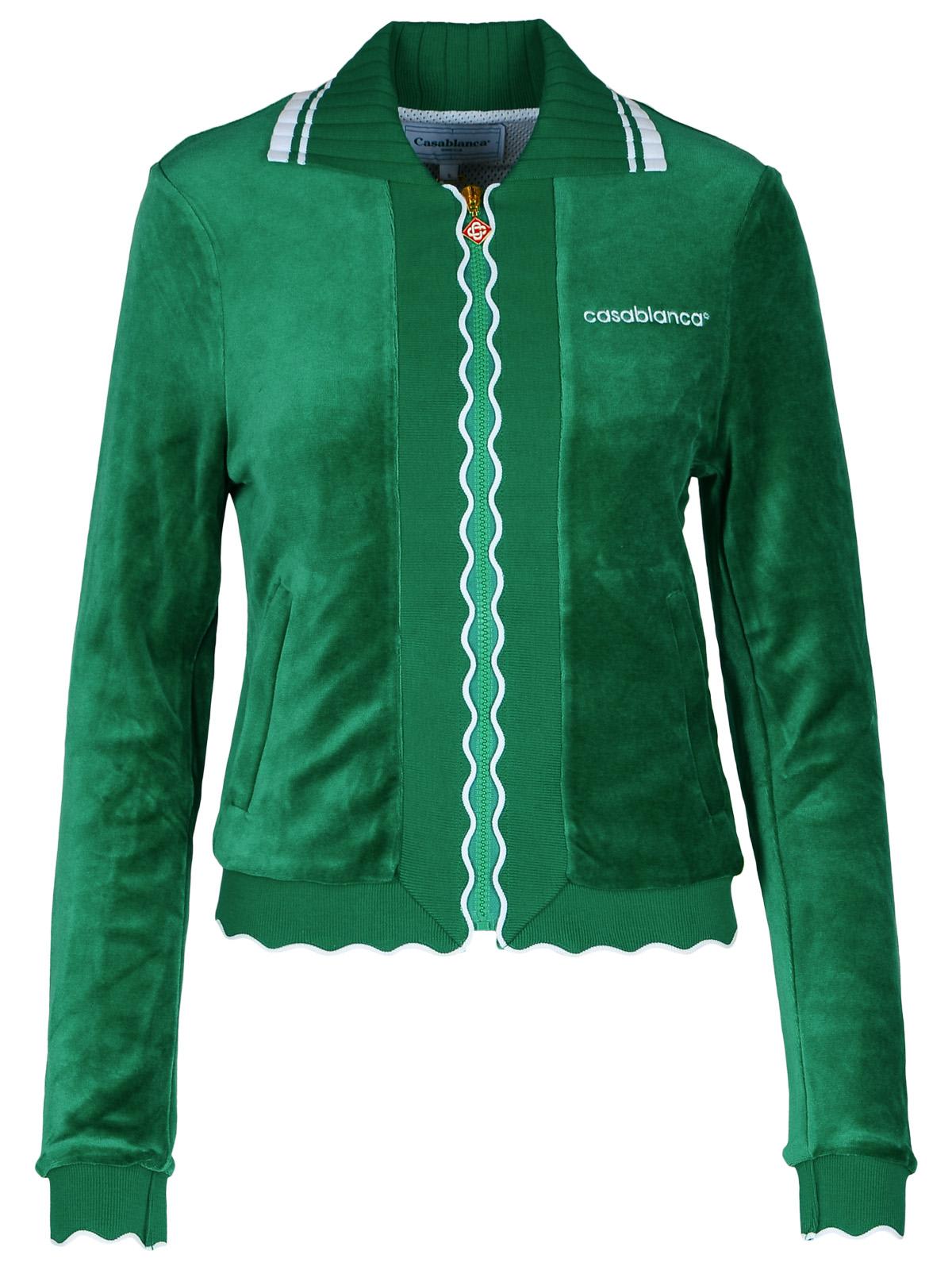 Casablanca track Green Cotton Blend Sweatshirt