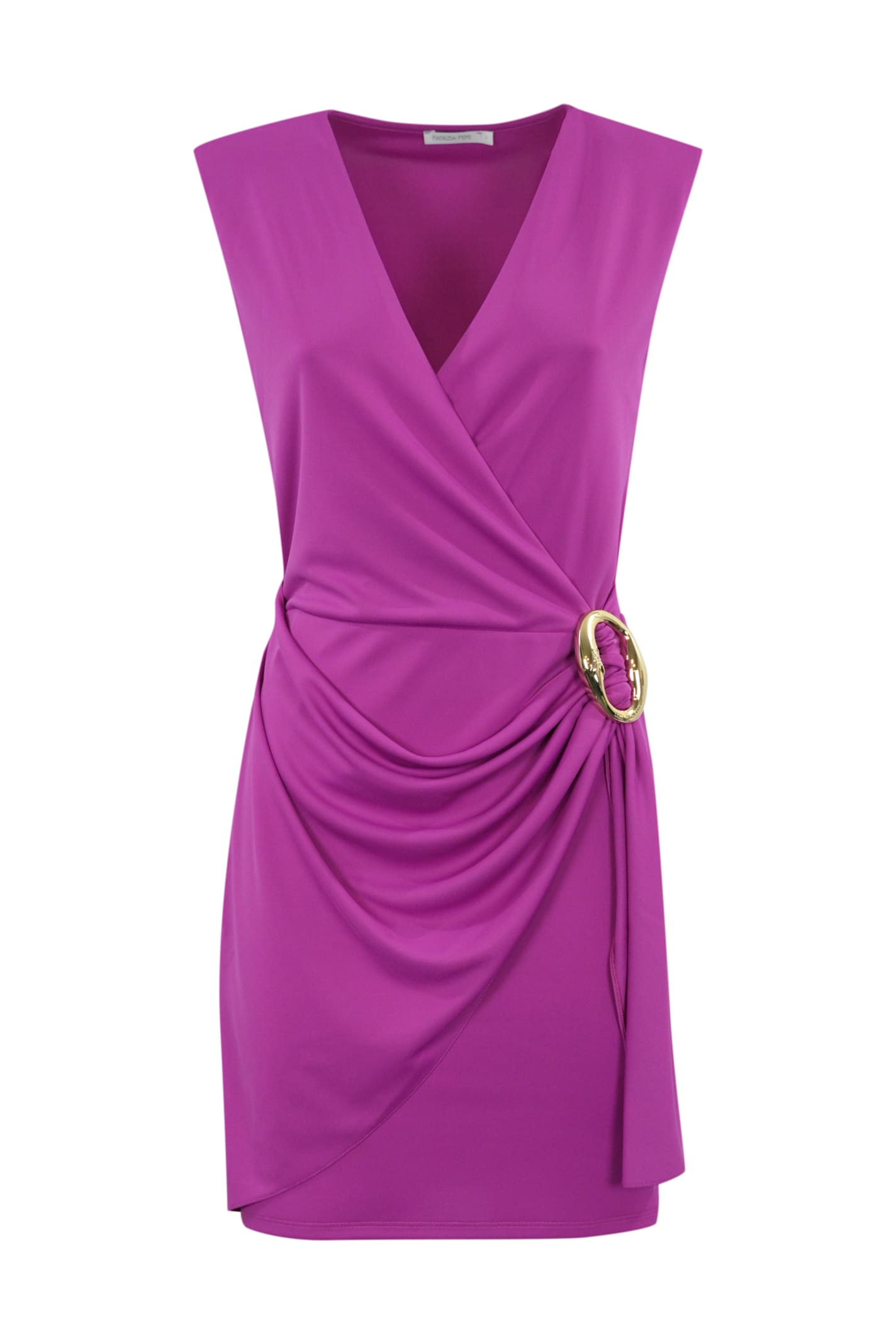 Patrizia Pepe Crepe Jersey Dress With Ring