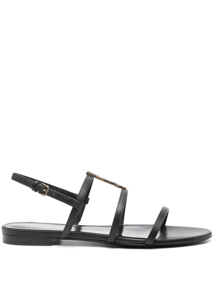 Saint Laurent Cassandre Leather Sandals