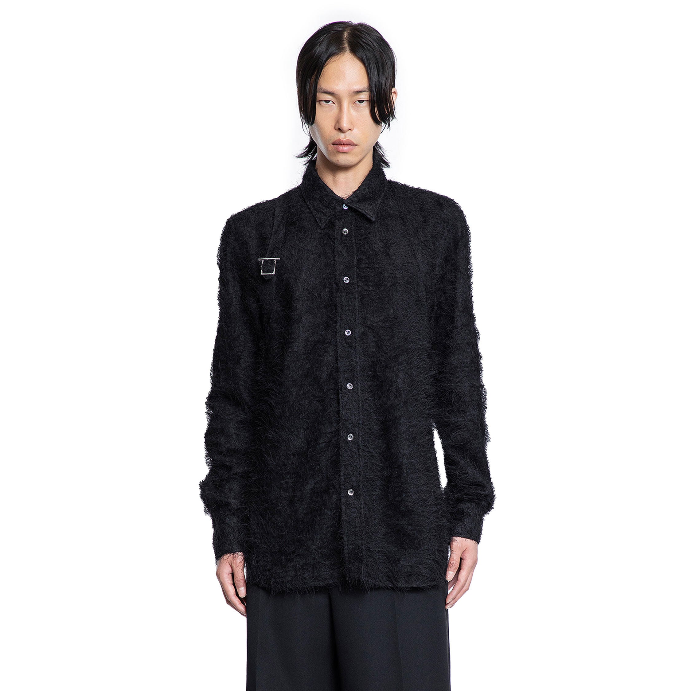 ALEXANDER MCQUEEN MAN BLACK SHIRTS