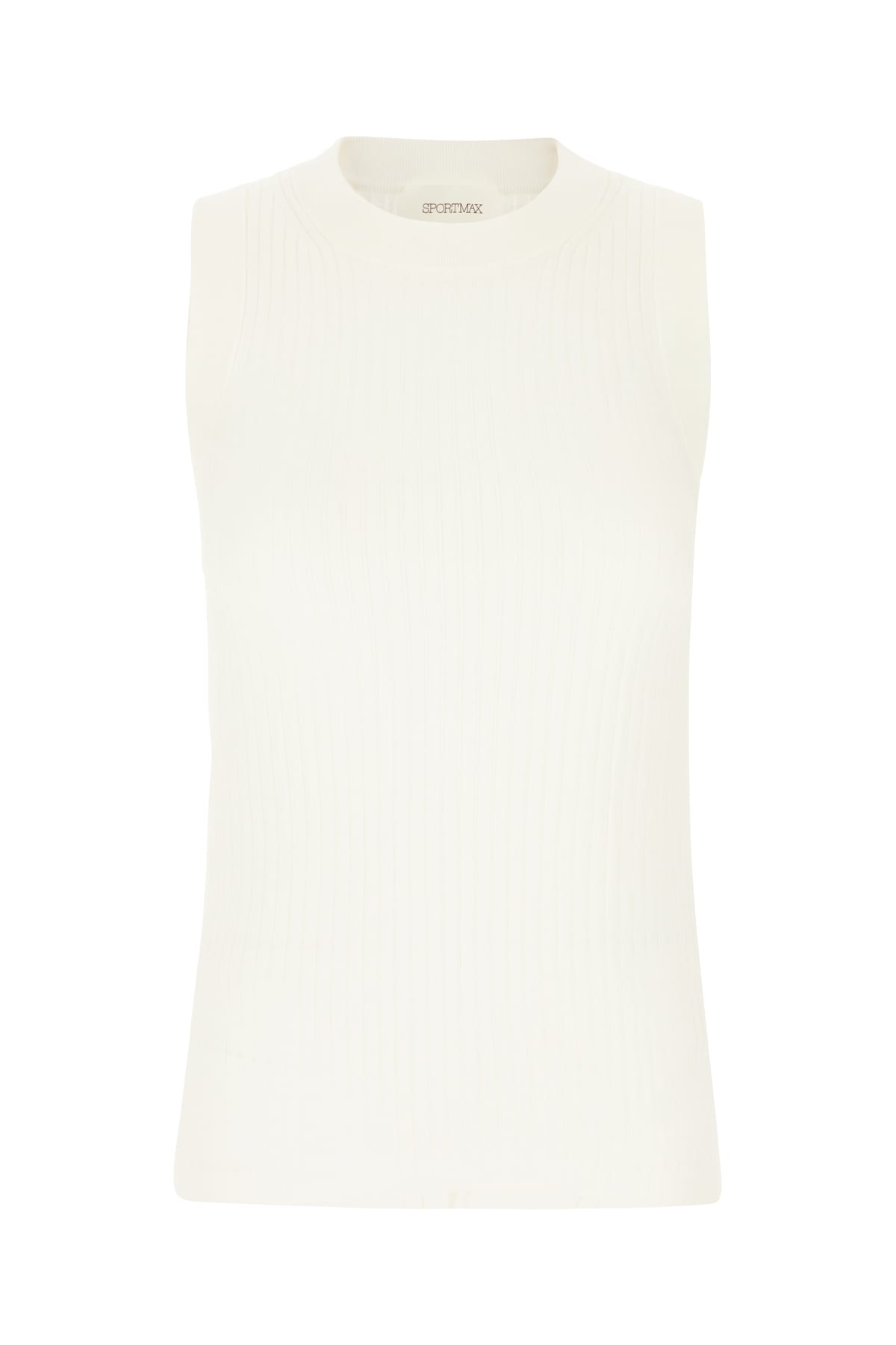 SportMax White Cotton Toledo Top