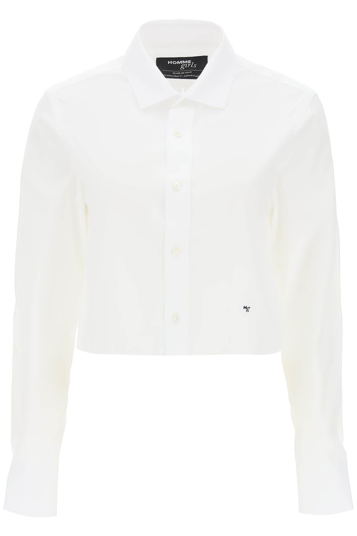 HommeGirls Cotton Twill Cropped Shirt