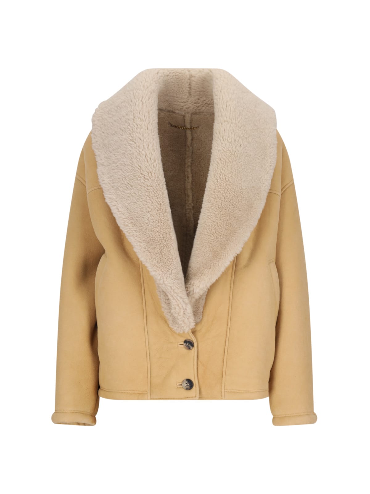 Golden Goose Single-breasted Shearling Jacket