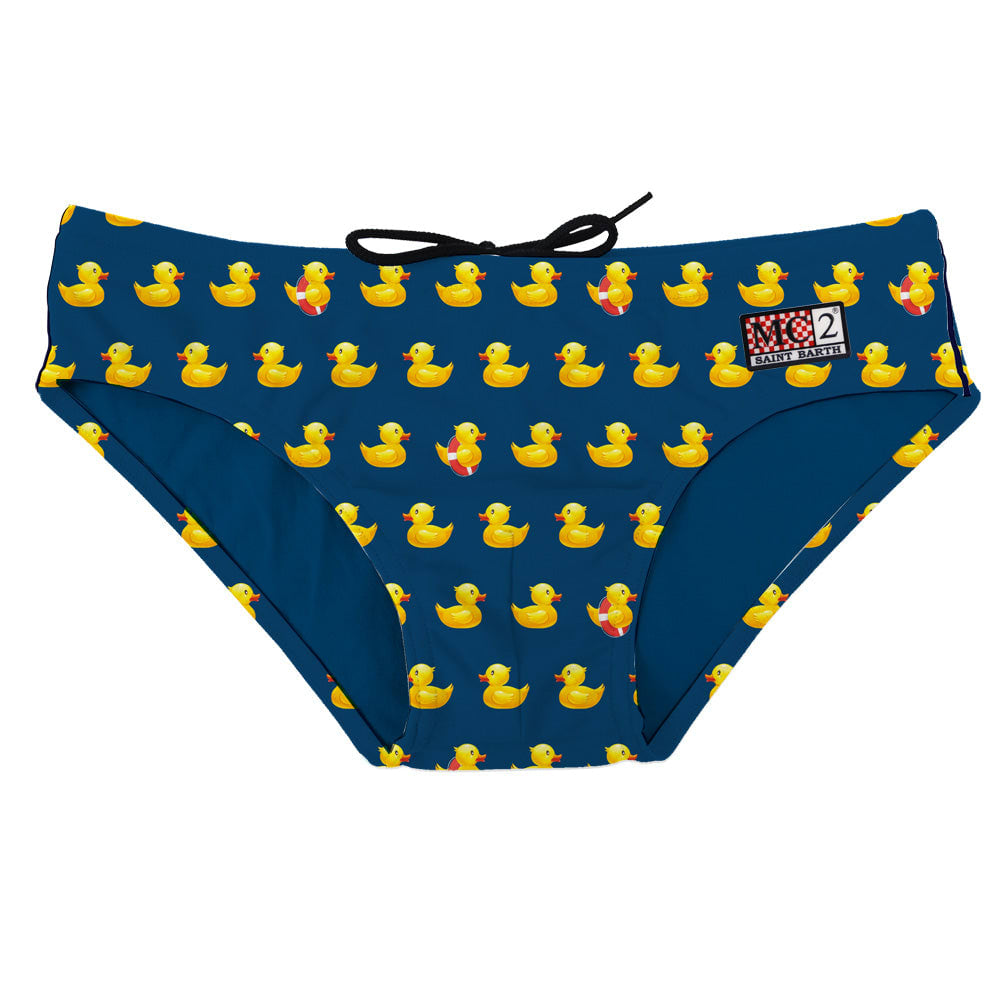 MC2 Saint Barth Man Swim Briefs With Ducky Print