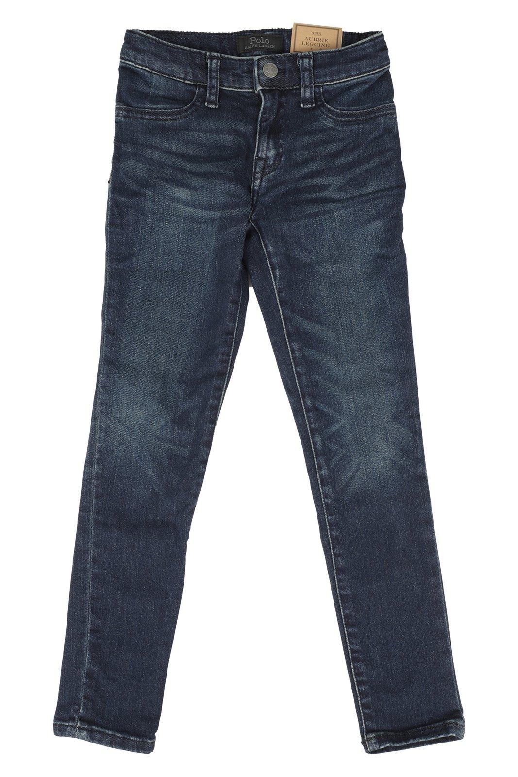 Ralph Lauren Logo Patch Straight Leg Jeans