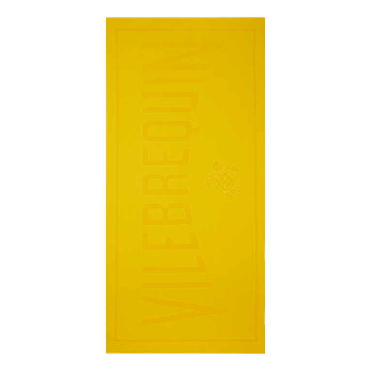 Vilebrequin Solid Organic Cotton Beach Towel - Sand - Yellow - Size OSFA