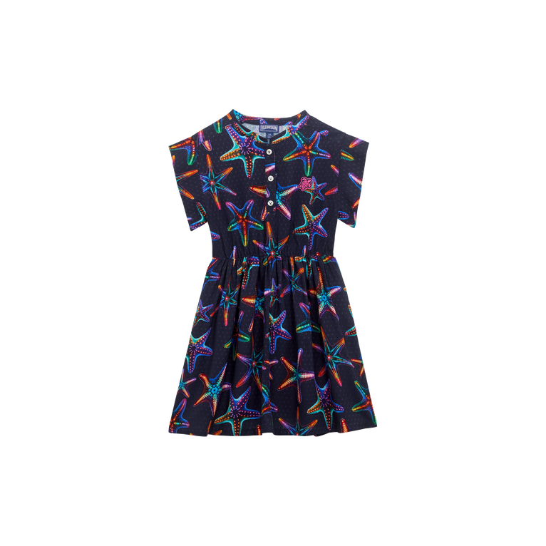 Vilebrequin Girls Viscose Long Dress Disco Stars - Ganni - Blue - Size 4
