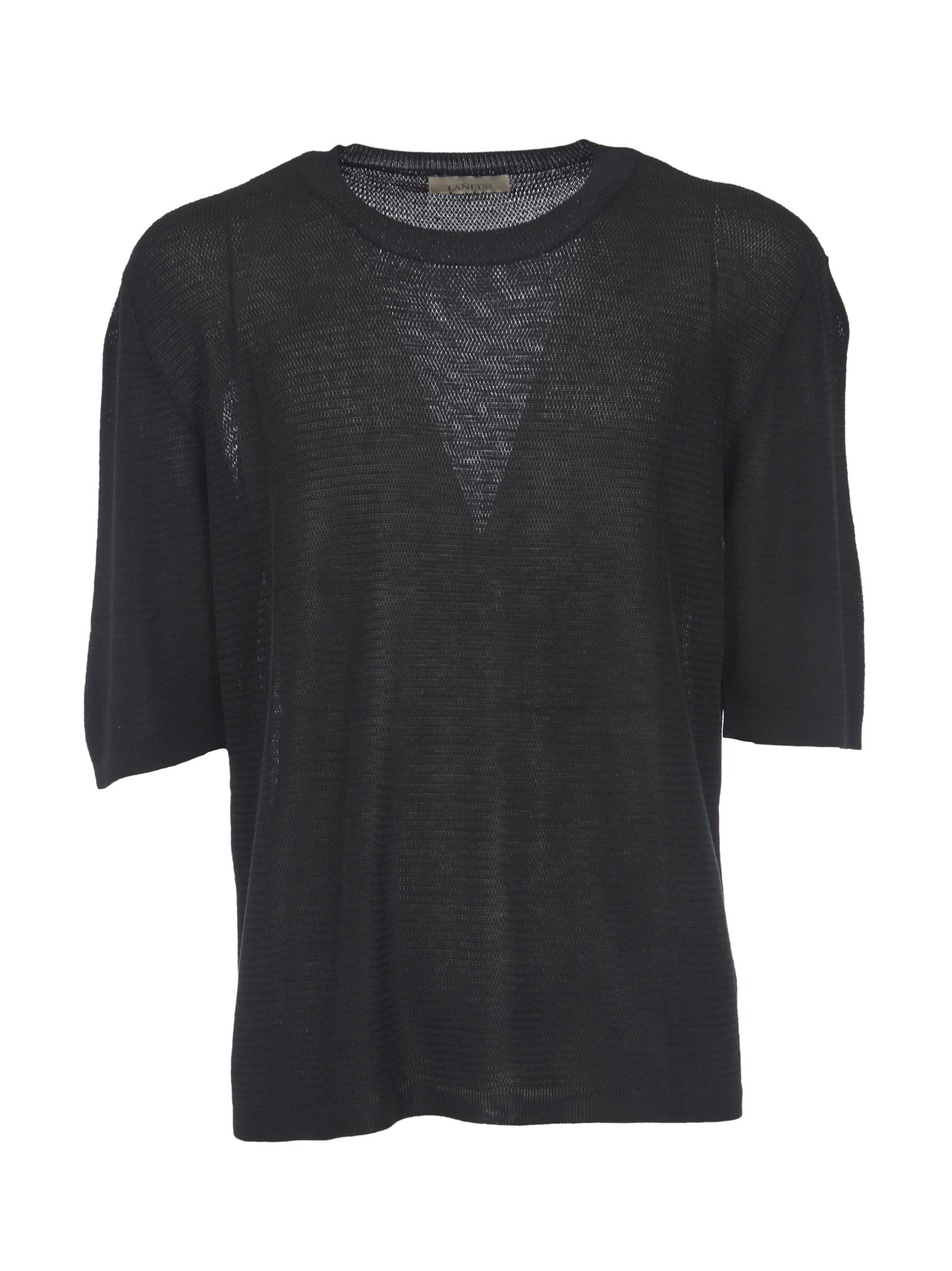 Laneus Knitted Short-sleeve Jumper