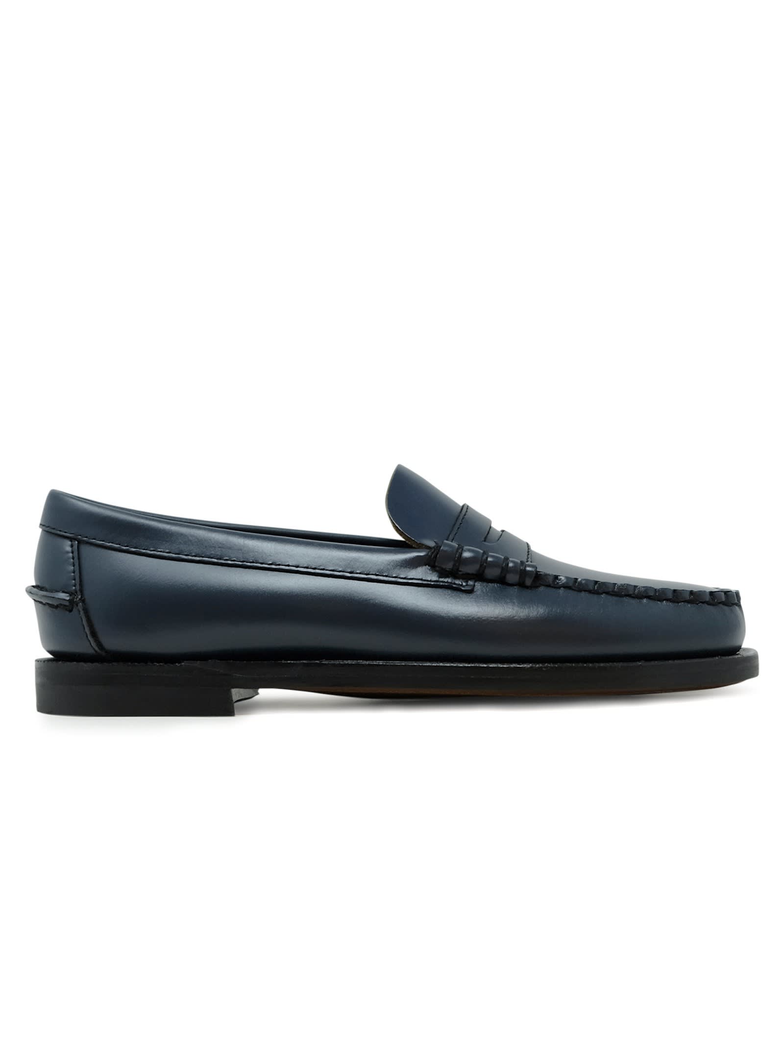 Sebago Dan Pigment Brilliant Blue Leather Loafers