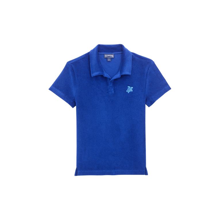 Vilebrequin Boys Cotton Shirt Solid - Gowling - Blue - Size 2