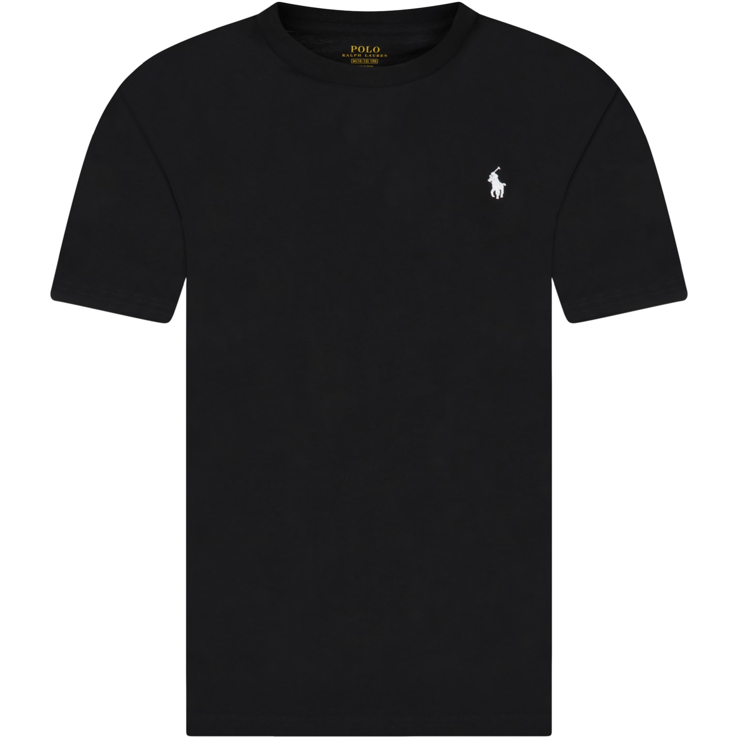 Ralph Lauren Black T-shirt For Boy With Pony Logo