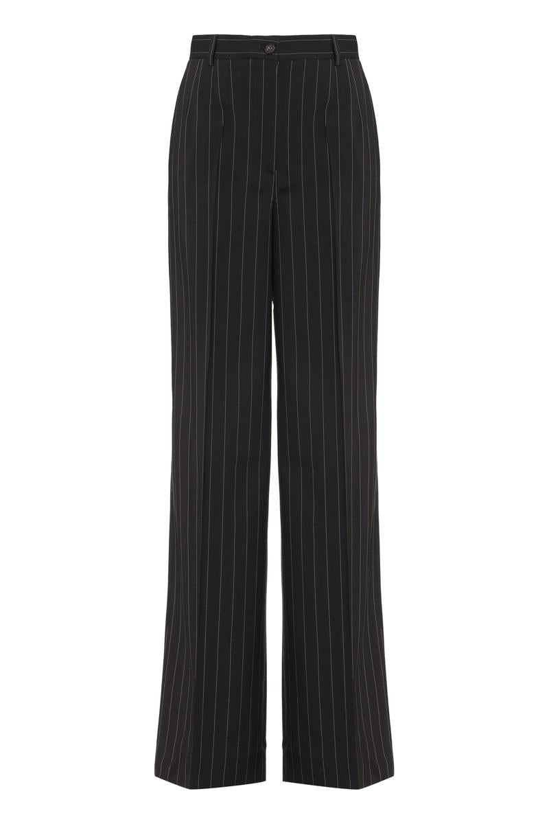 Dolce & Gabbana Pinstriped Wool Trousers